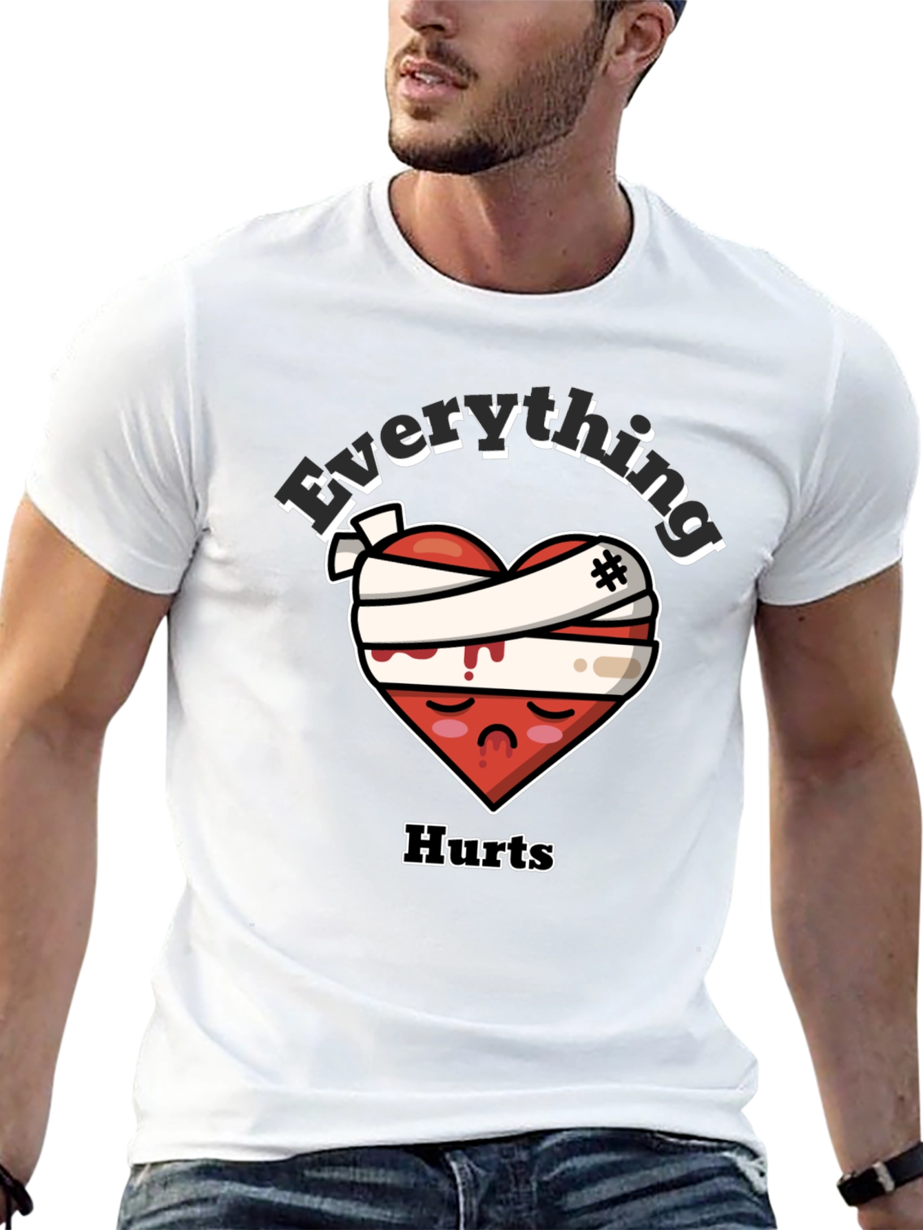 Everything Hurts Heart Graphic T-Shirt
