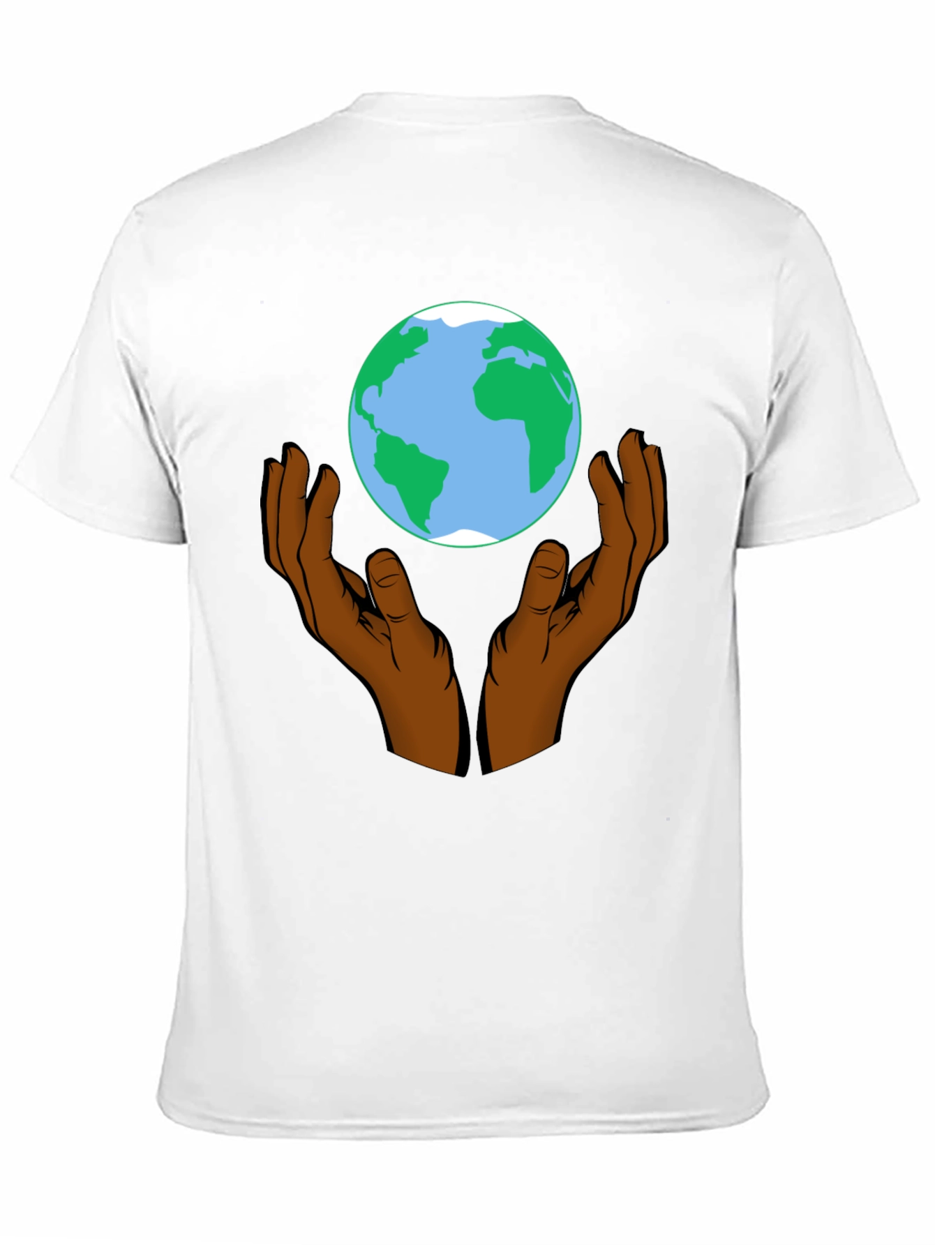 Hands Holding the Earth Graphic T-Shirt