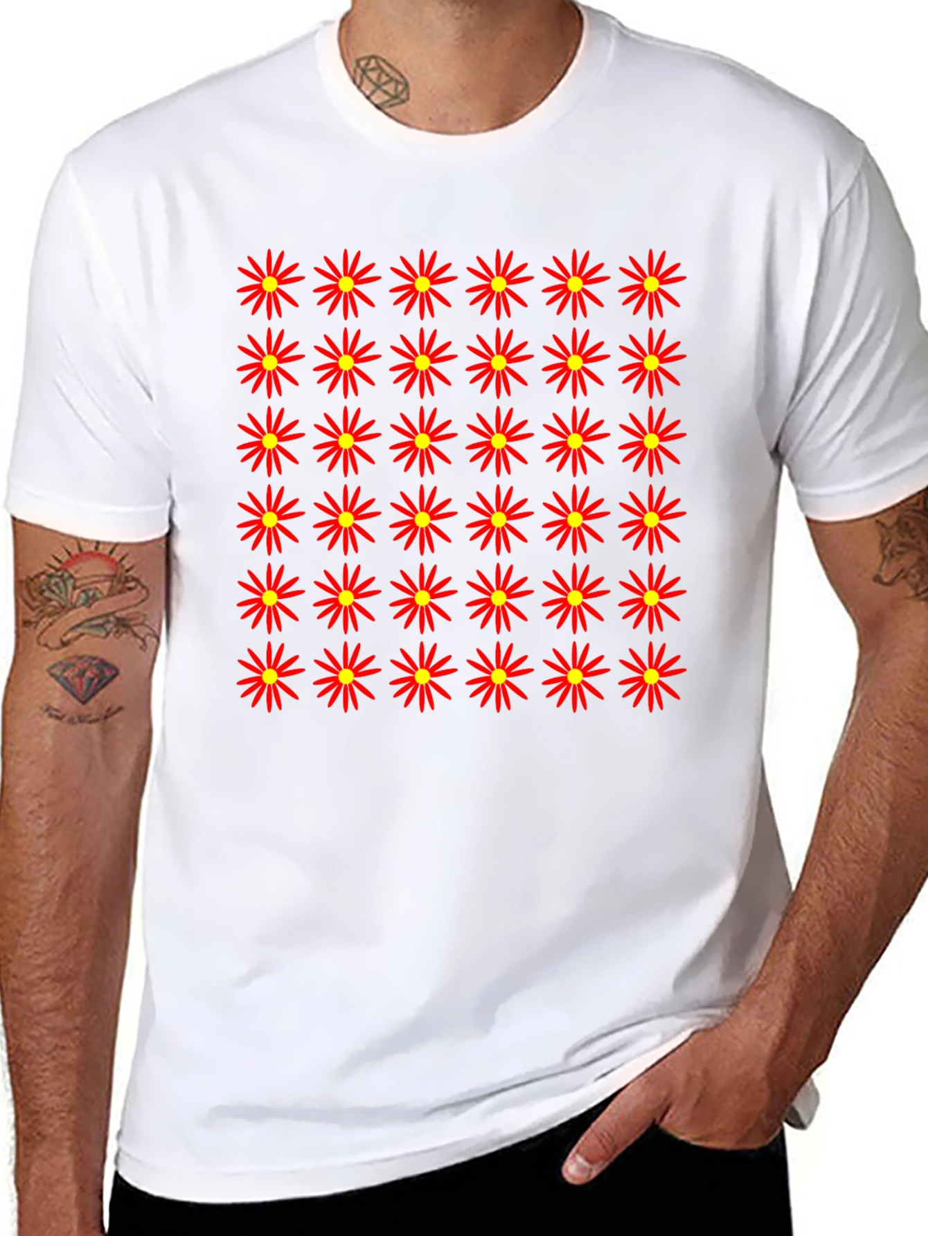 Floral Pattern Graphic T-Shirt