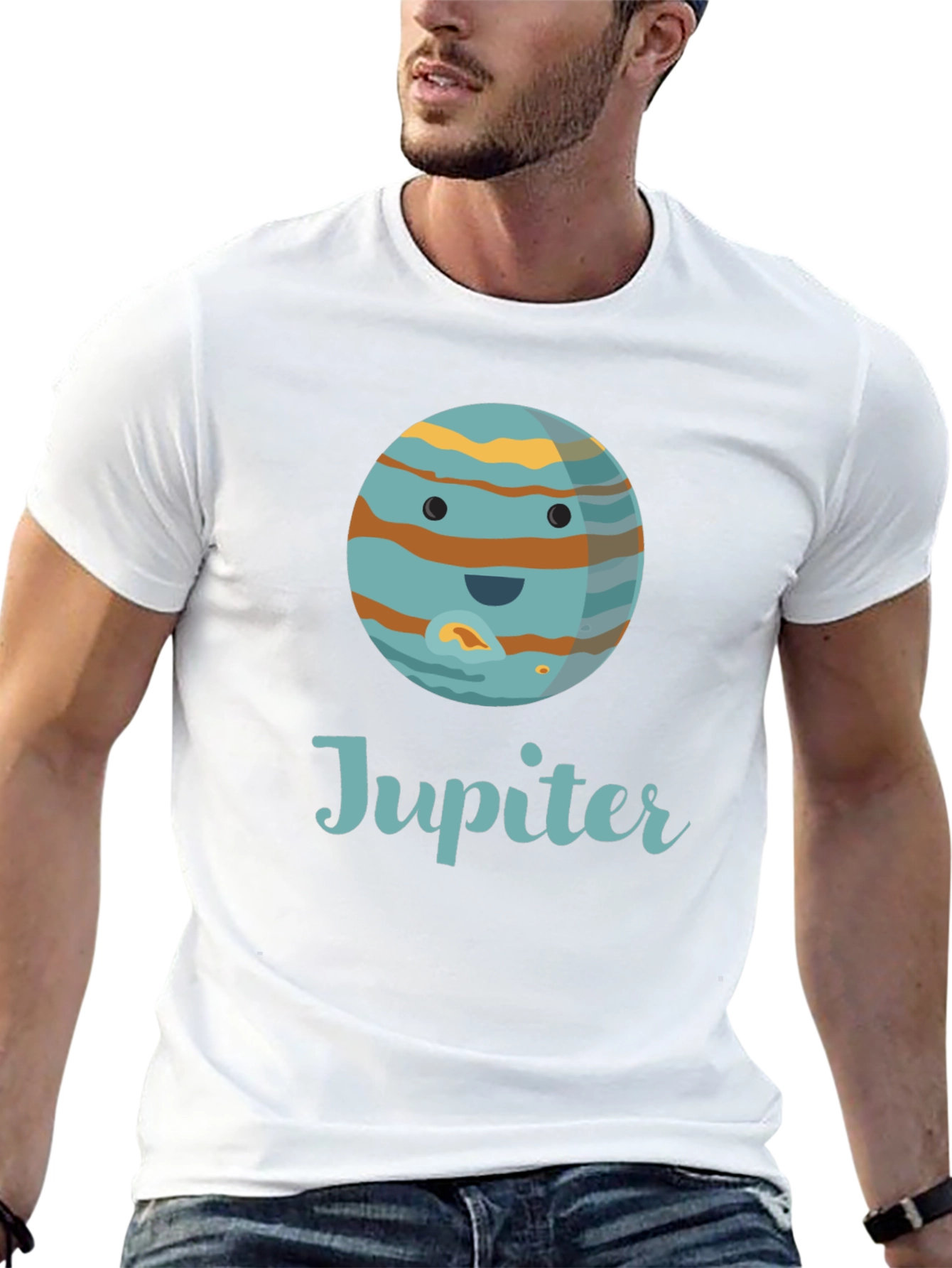 Jupiter Planet Graphic Tee - Space Lover T-Shirt
