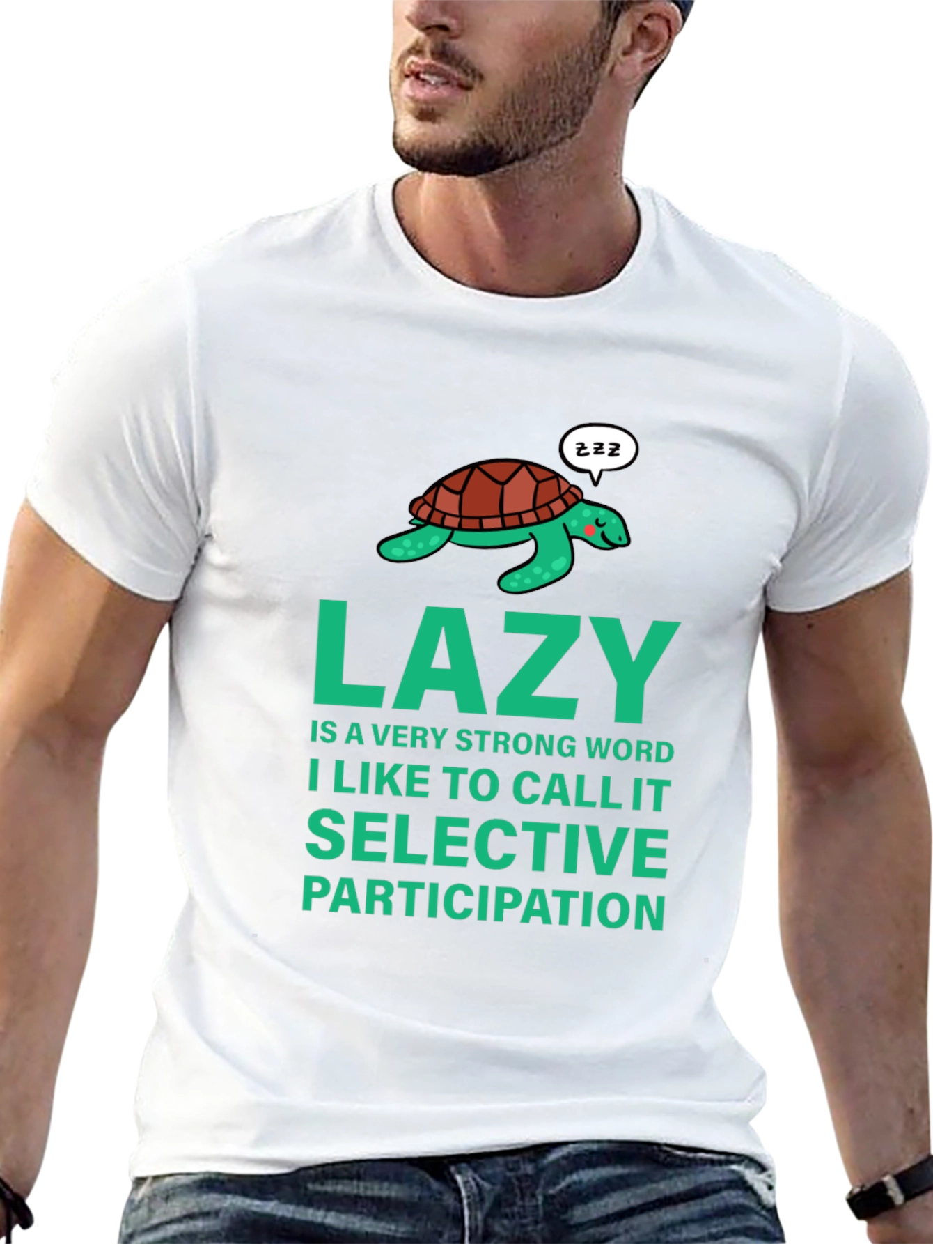 Lazy Turtle Graphic Tee - Selective Participation