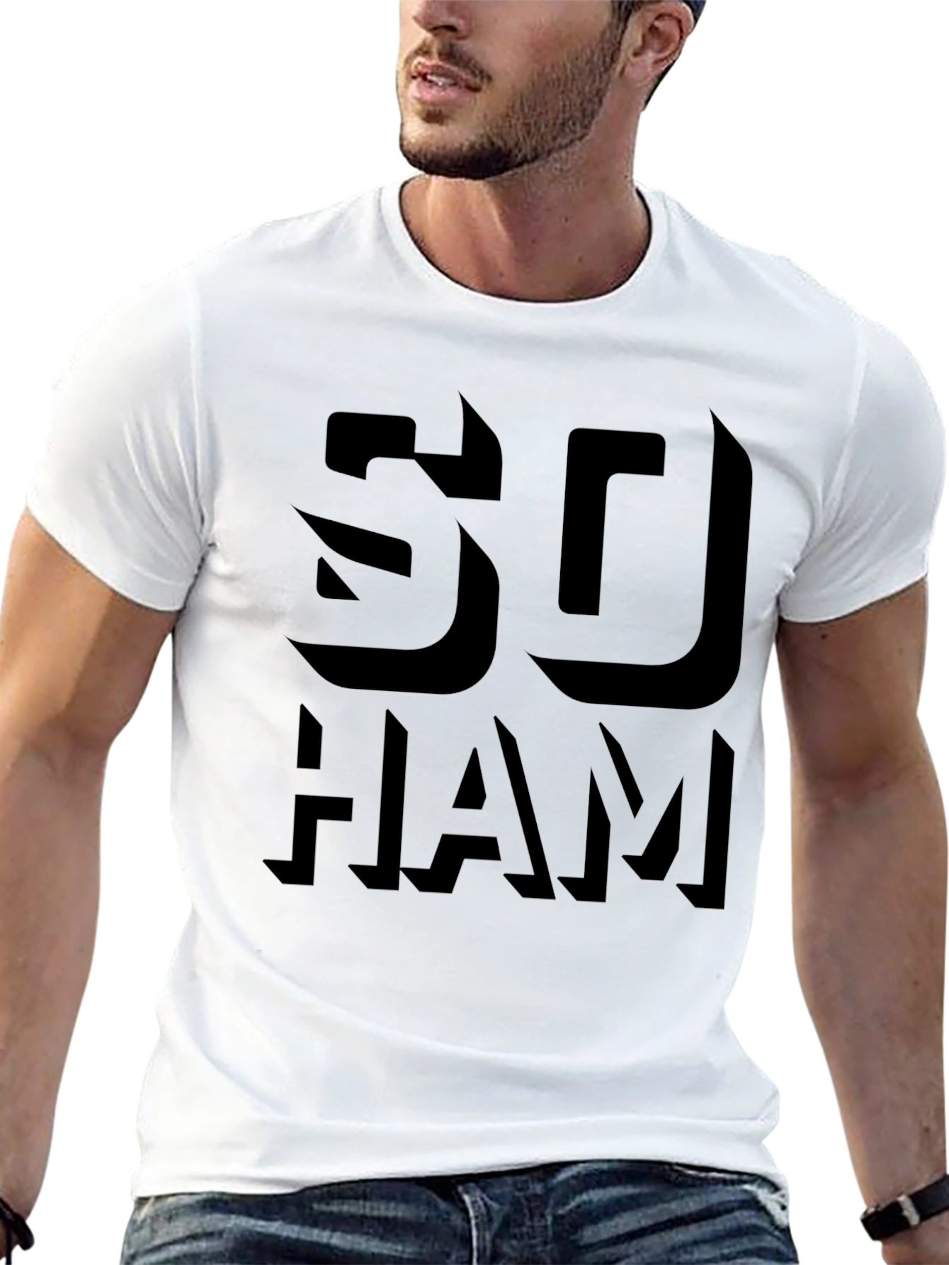SO HAM Black Graphic Tee