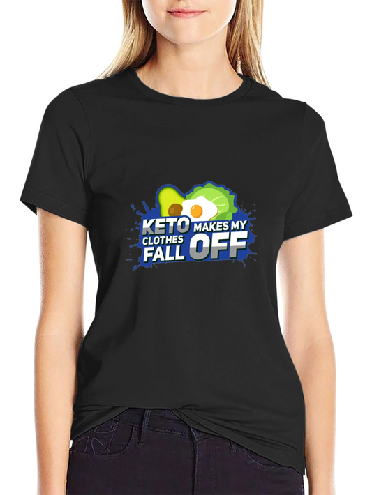 Keto Makes My Clothes Fall Off - Black T-Shirt