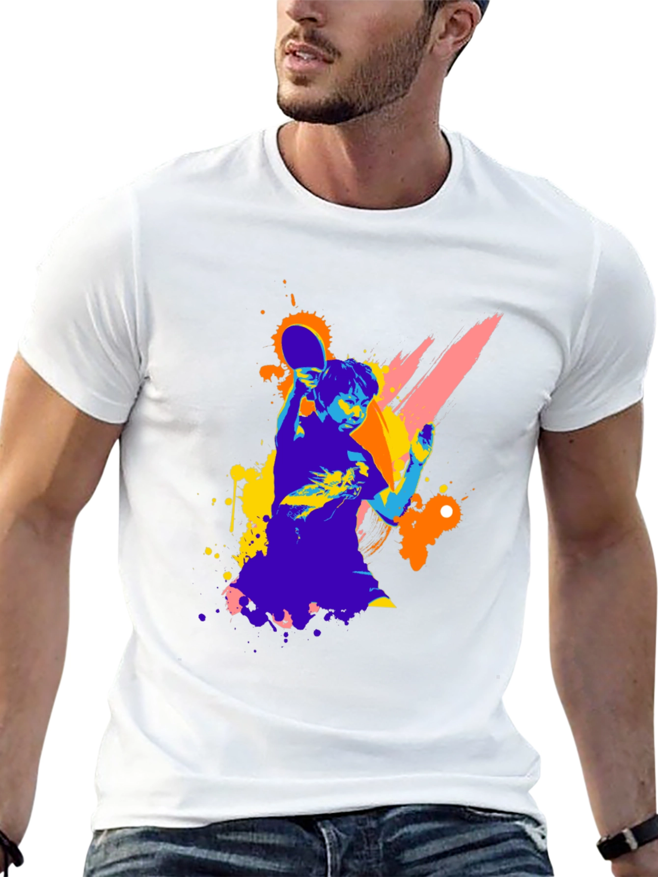 Ping Pong Player Graphic Tee - Stylish & Unique!
