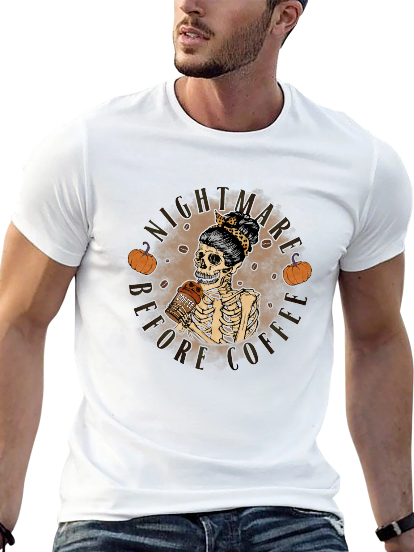 Nightmare Before Coffee Skeleton T-Shirt