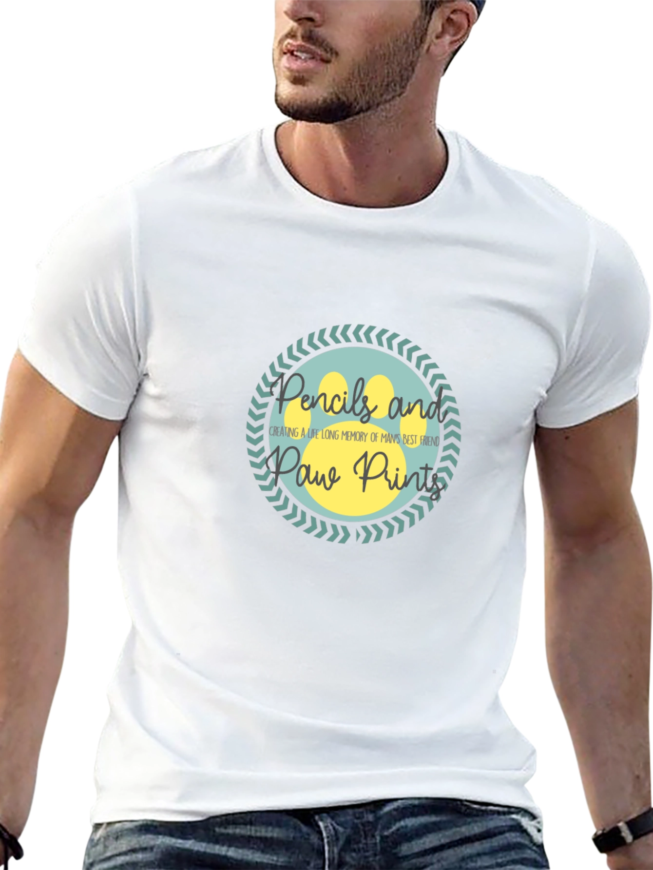 Pencils and Paw Prints T-Shirt