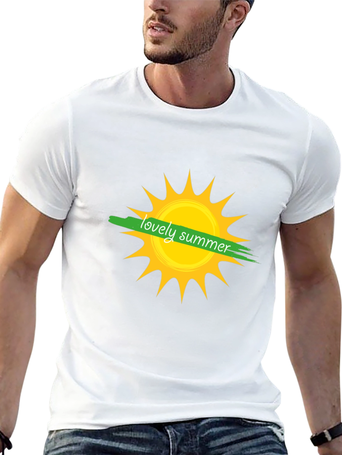 Lovely Summer Graphic T-Shirt - Black