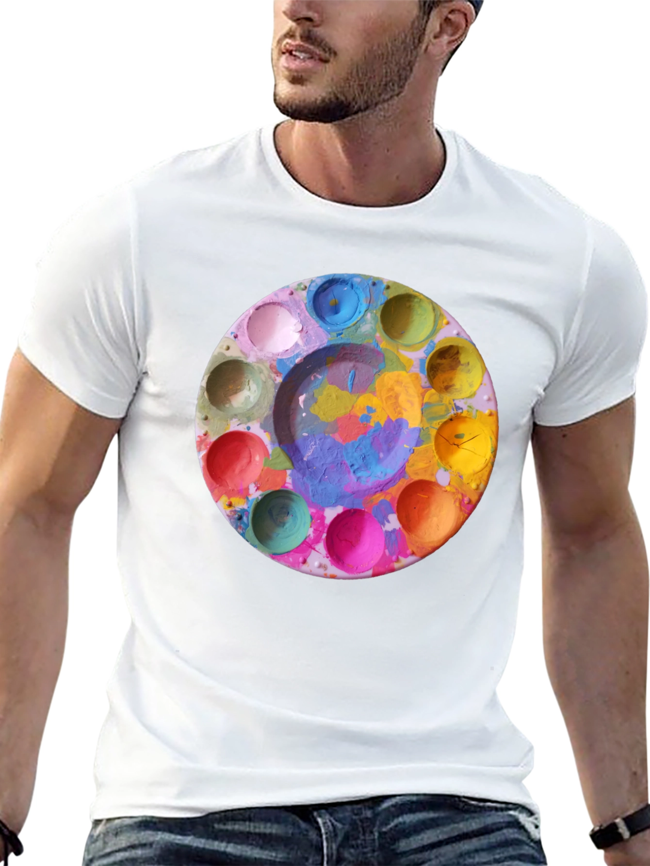Painters Palette T-Shirt - Artistic Design