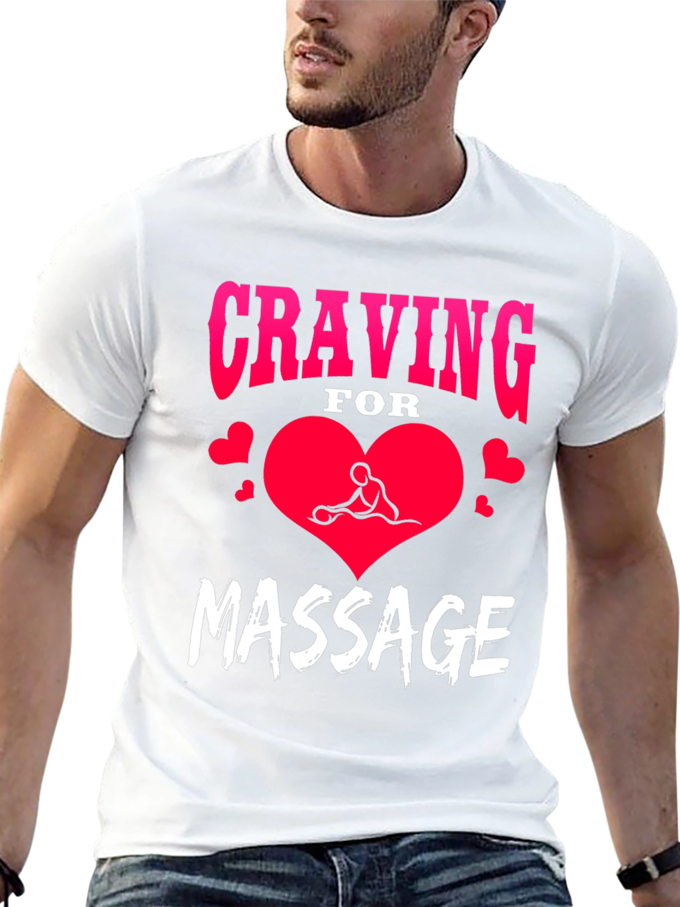 Craving for Massage Black T-Shirt