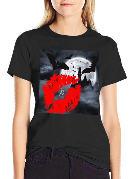 Kiss Me Again T-Shirt - Spooky Halloween Design