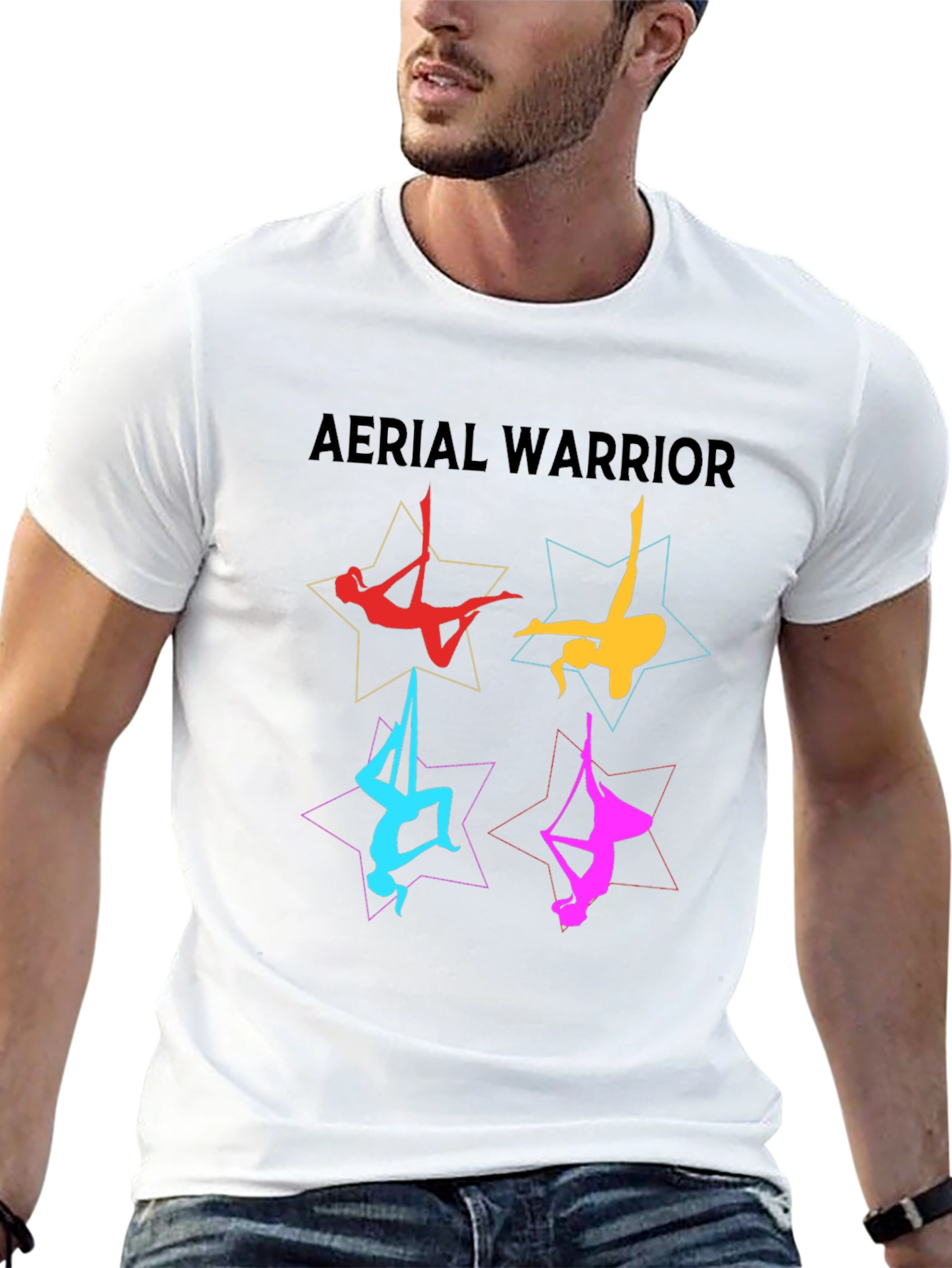 Aerial Warrior T-Shirt - Stylish Acrobatics Design