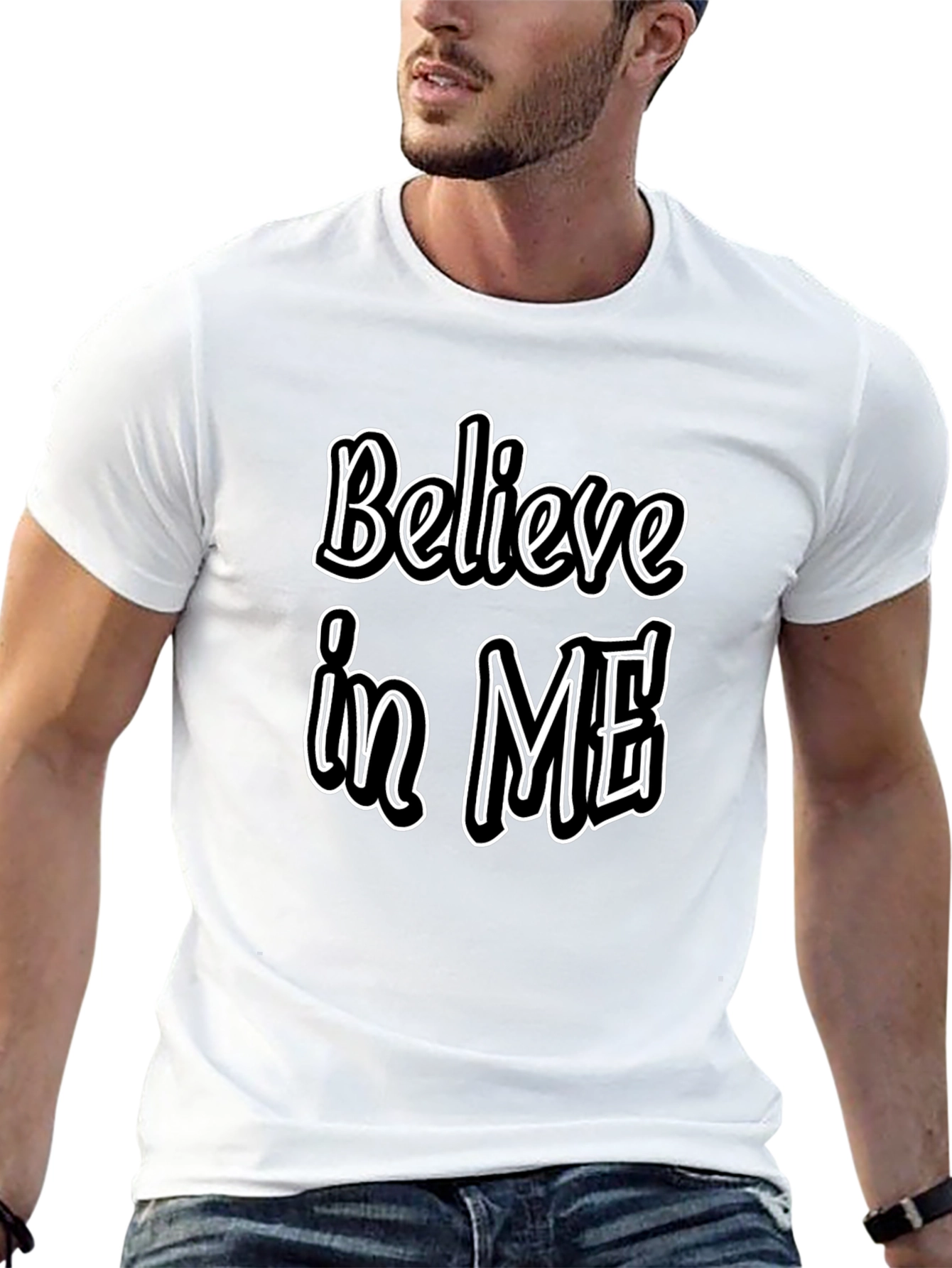 Believe In Me Graphic Tee - Stylish Menswear