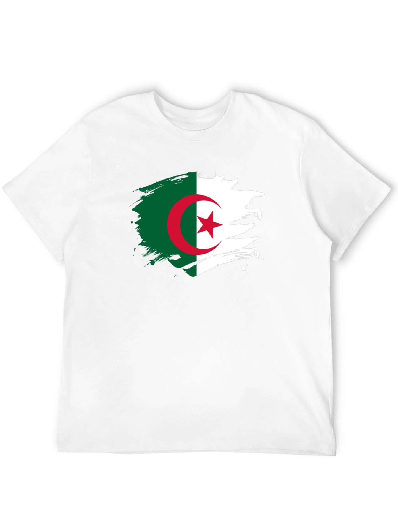 Algeria Flag Black T-Shirt - Show Your Pride!