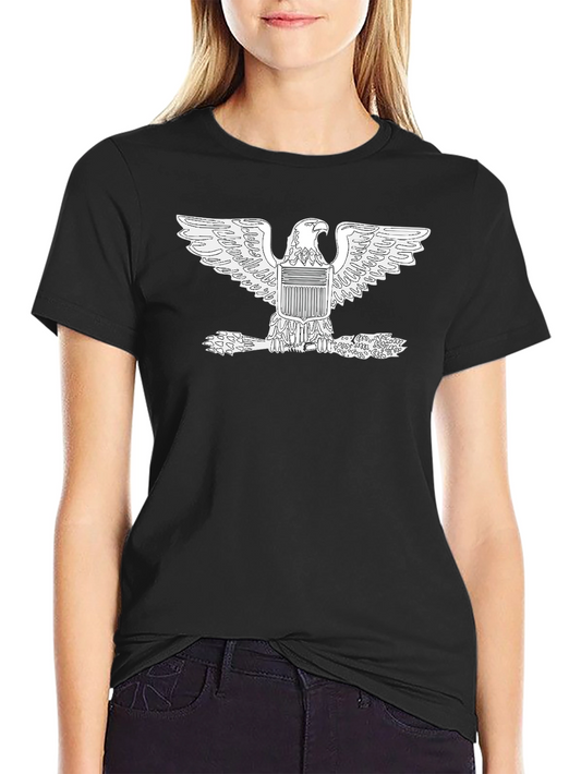 American Eagle Graphic Tee - Black Cotton Comfort