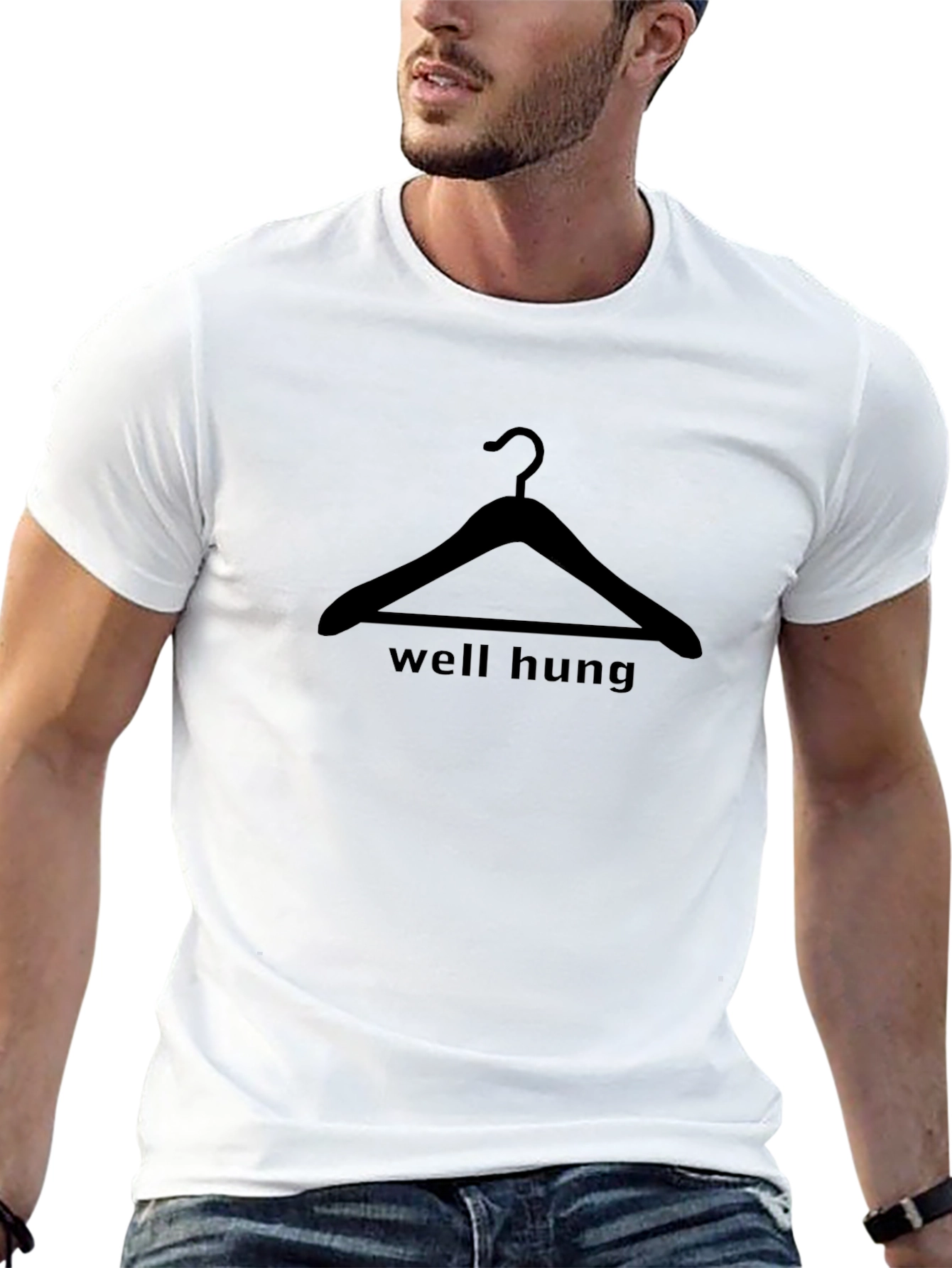 Well Hung T-Shirt - Funny Graphic Tee