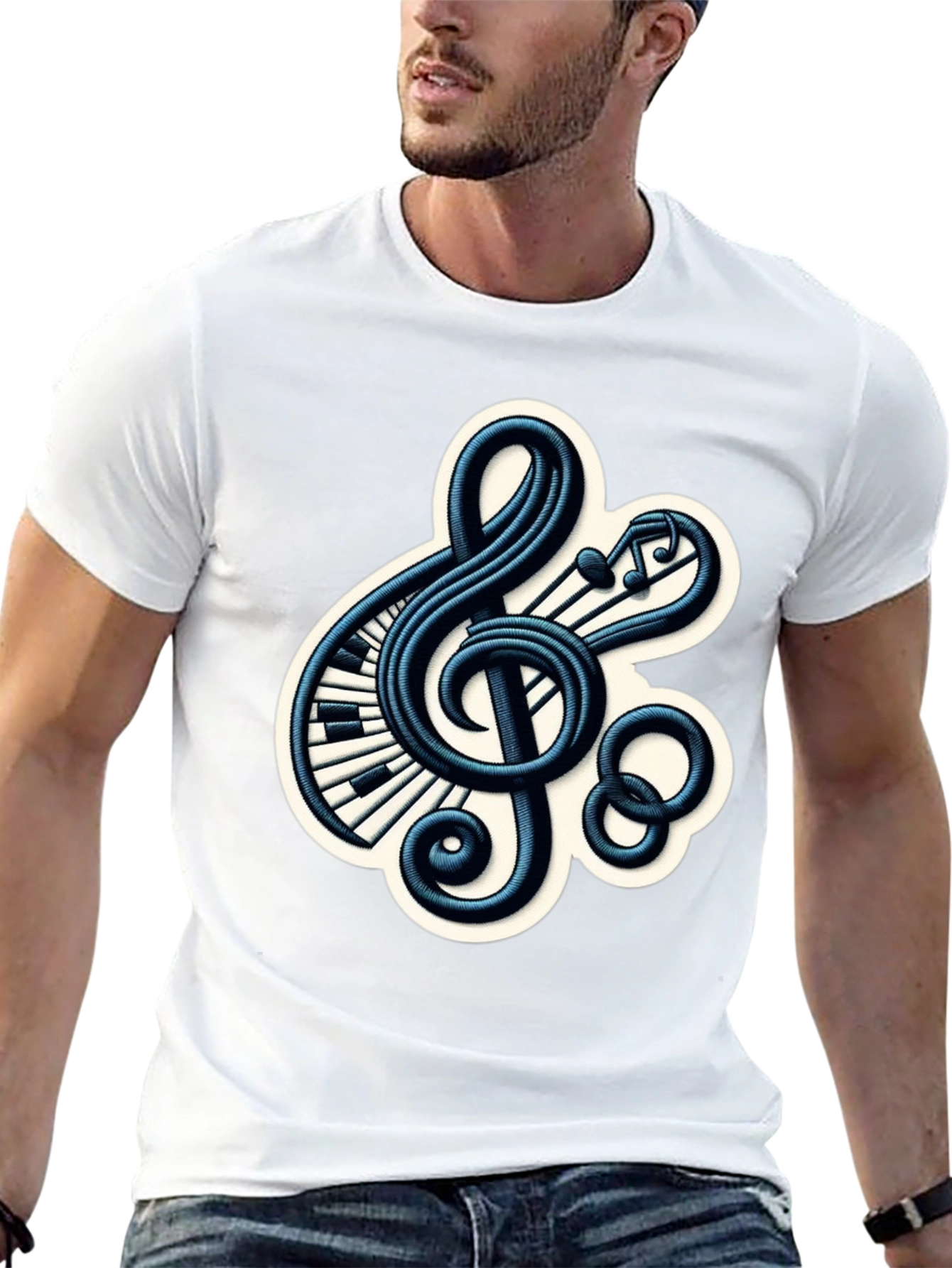 Musical Treble Clef Graphic Tee