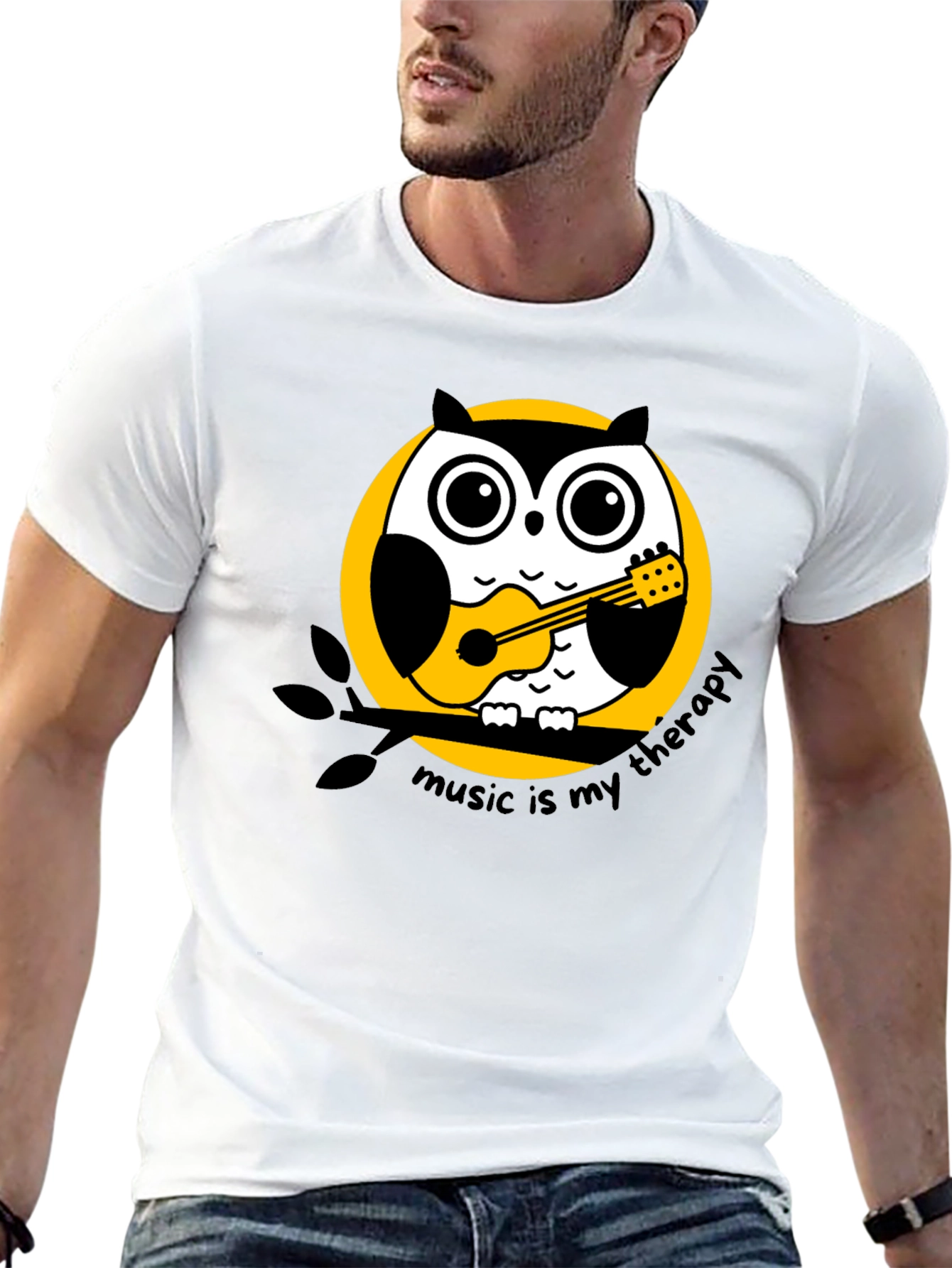 Music Therapy Owl T-Shirt
