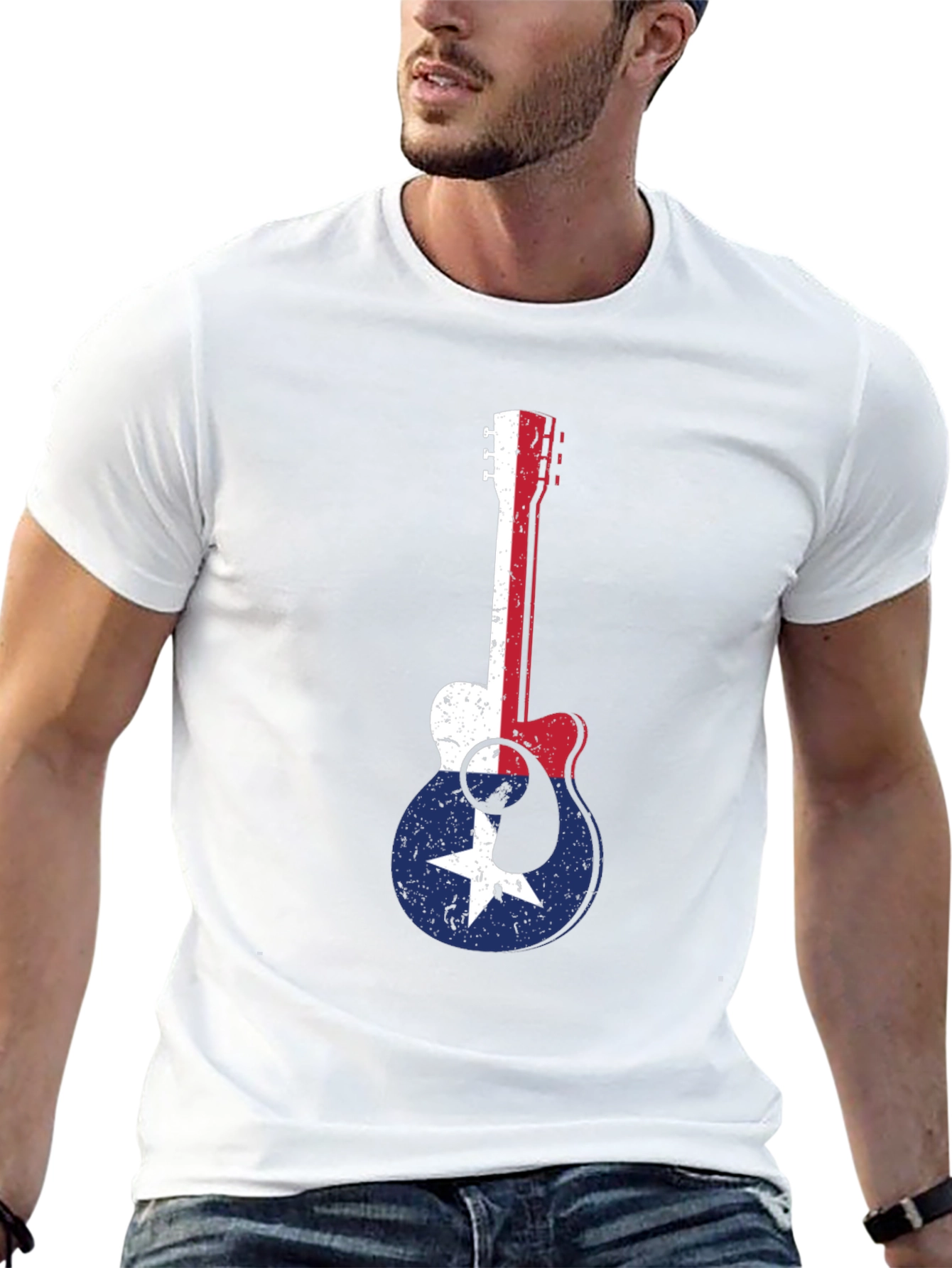 Guitar Texas Flag T-Shirt