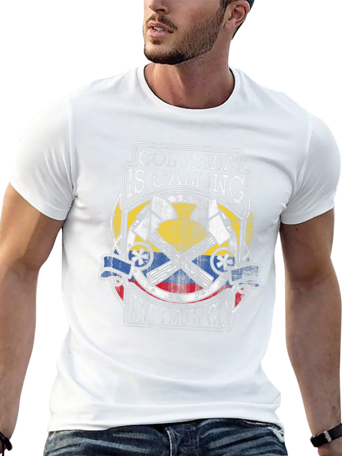 Colombia Calling Graphic Tee - Black T-Shirt