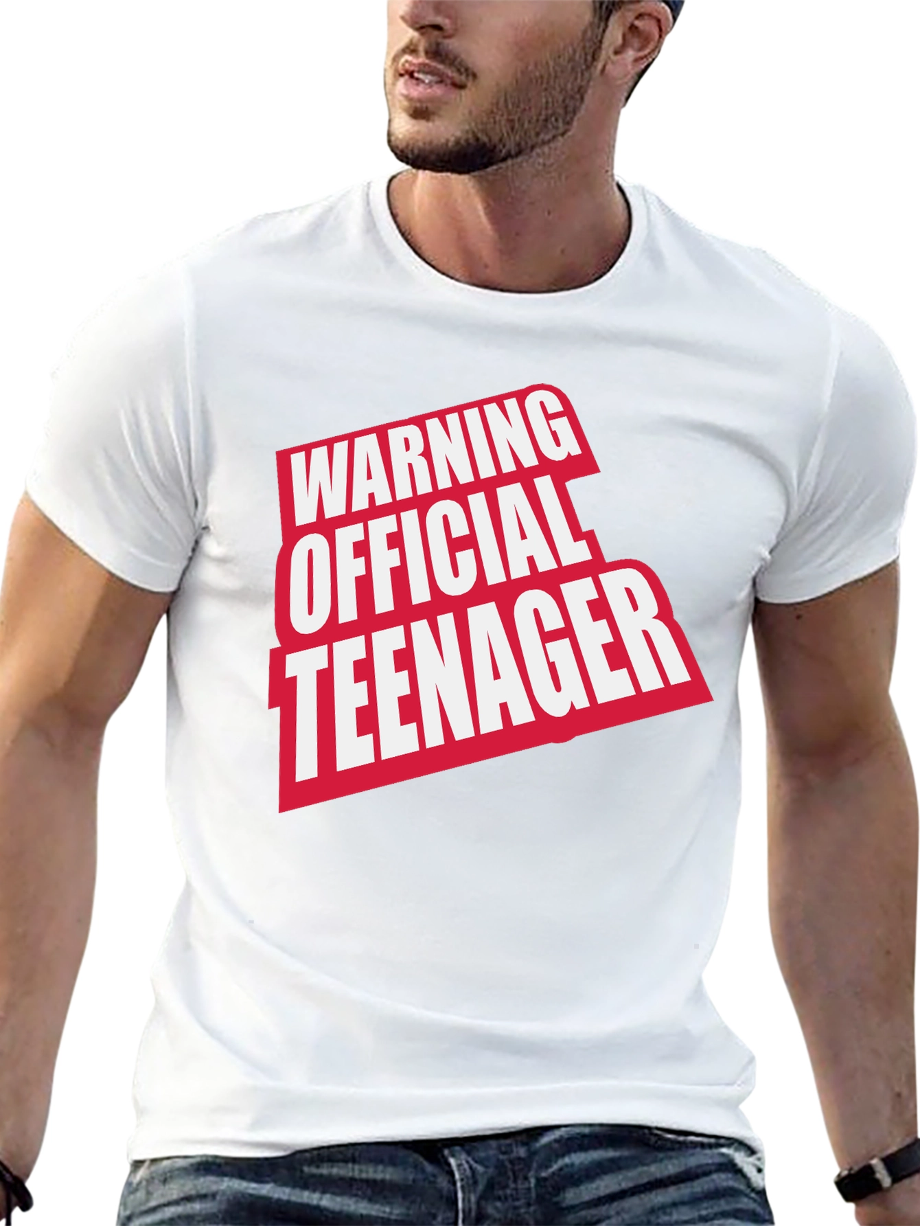 Warning Official Teenager T-Shirt - Funny Novelty Tee