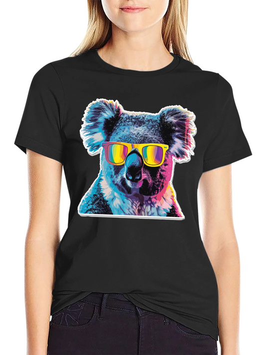 Cool Koala Graphic Tee - Mens Black T-Shirt
