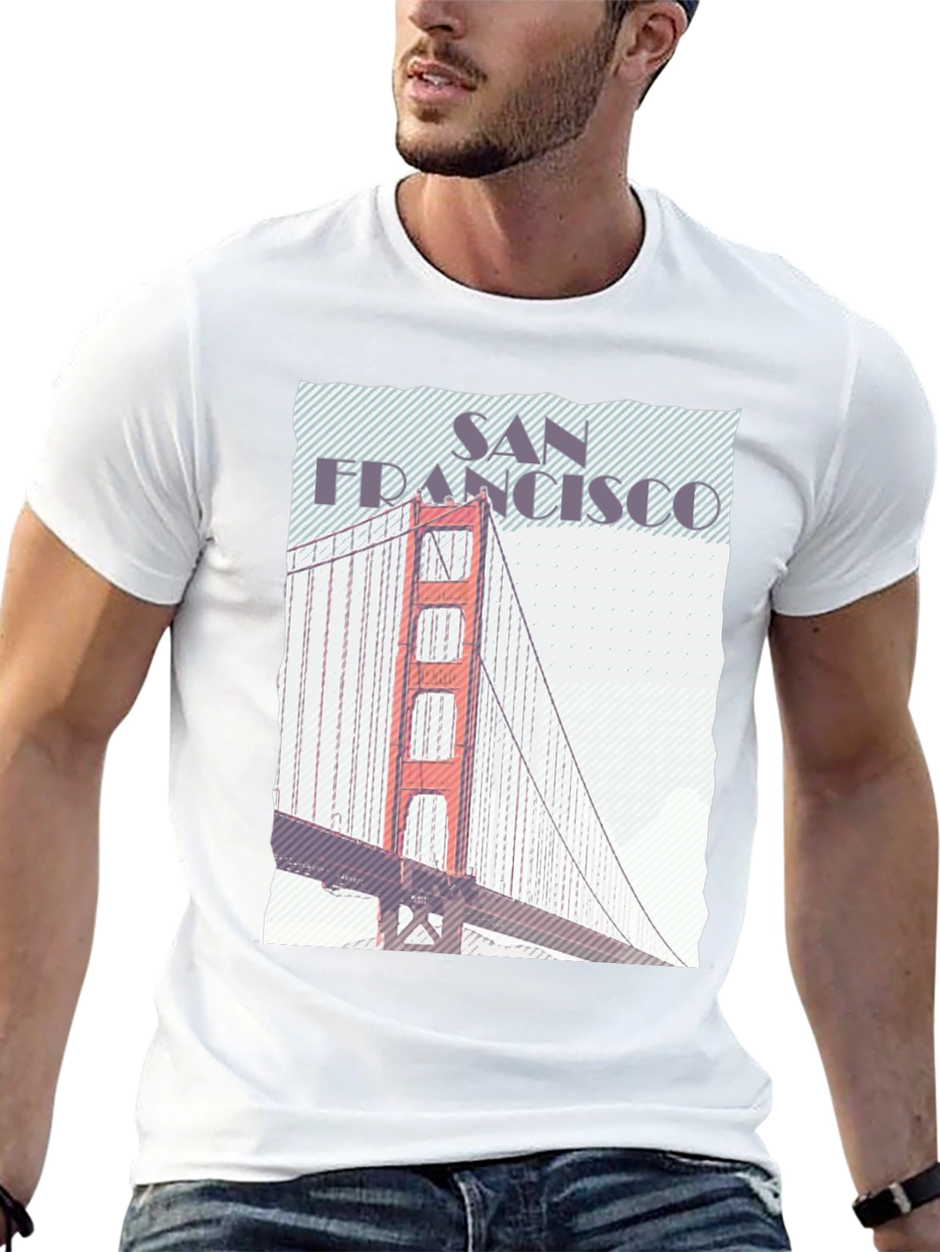 San Francisco Bridge Graphic Tee - Black