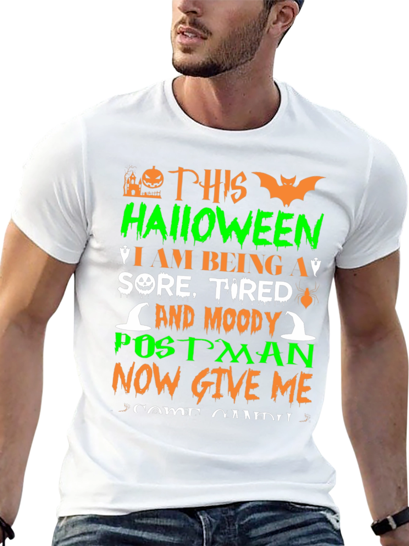Halloween Postman Funny T-Shirt