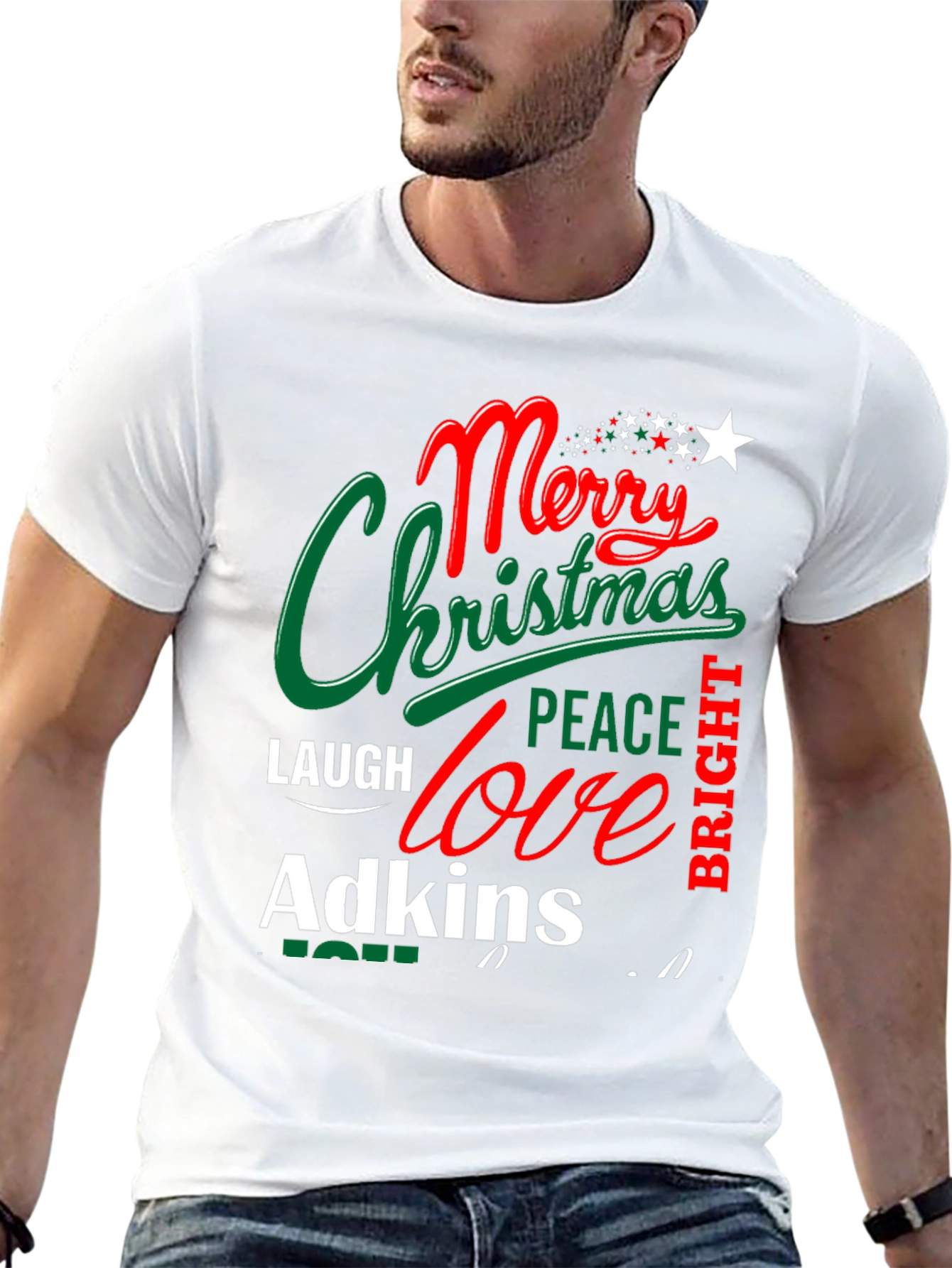Merry Christmas Family Name T-Shirt