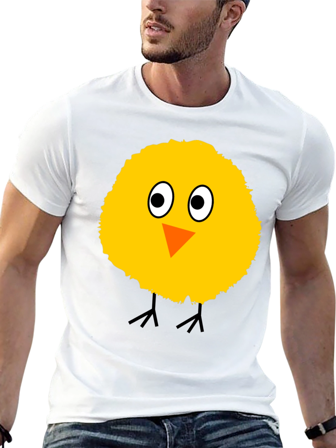 Cute Chick Graphic Tee - Unisex Black T-Shirt