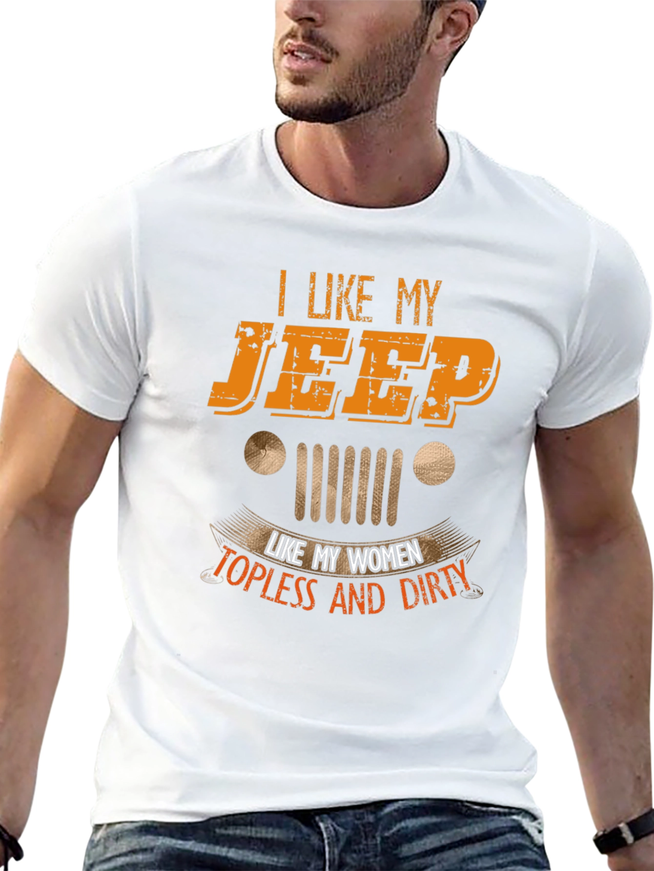 I Like My Jeep Topless and Dirty Graphic Tee