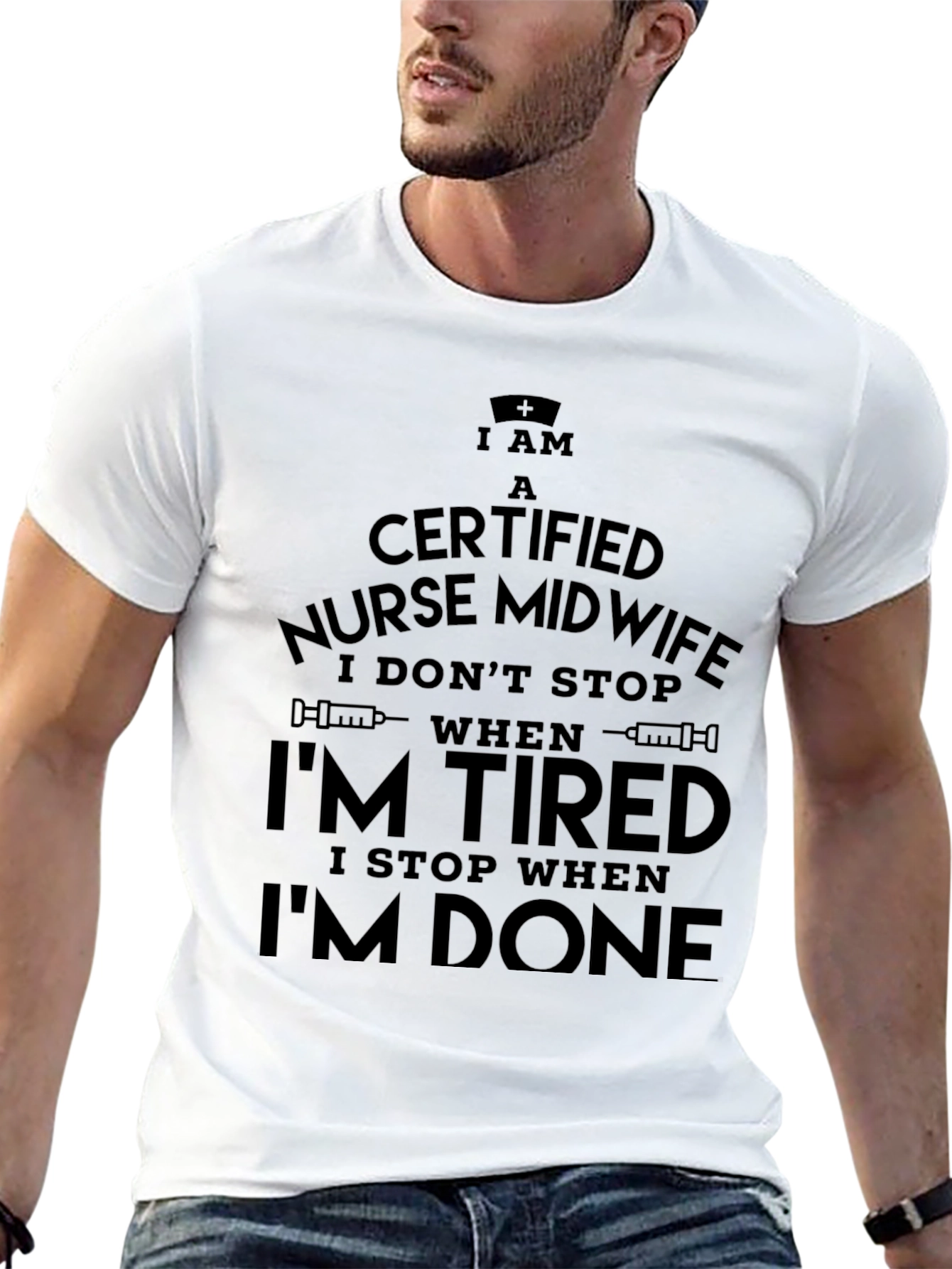 Certified Nurse Midwife Black T-Shirt