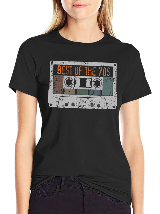 Best of the 70s Cassette Tape Graphic Tee - Retro Cool