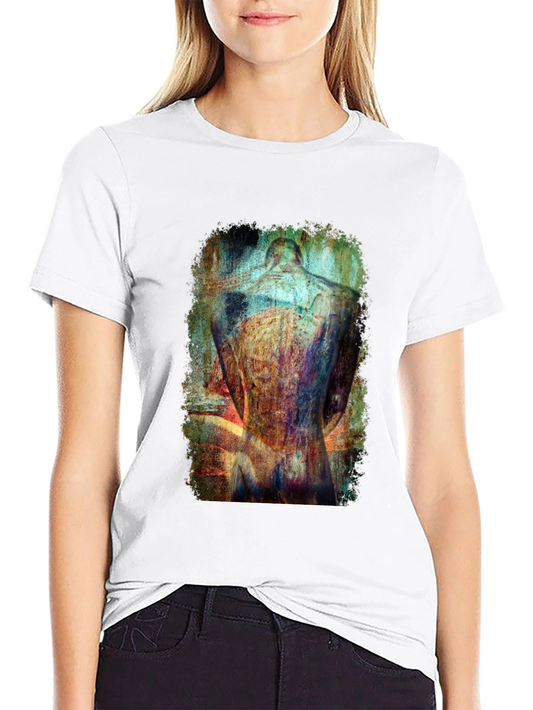 Abstract Back Graphic T-Shirt - Modern Art Tee