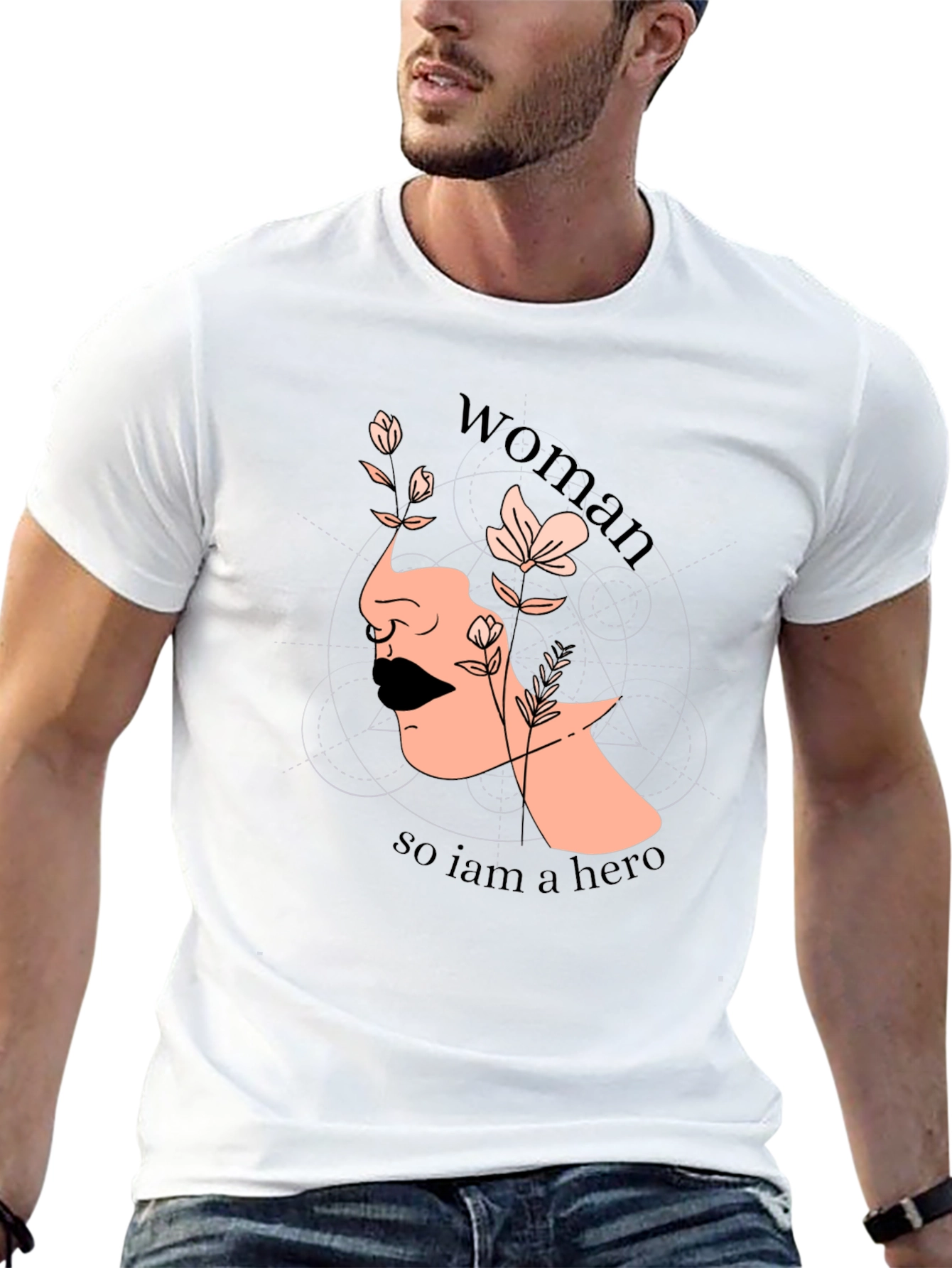 Woman Hero Graphic T-Shirt - Empowering Design