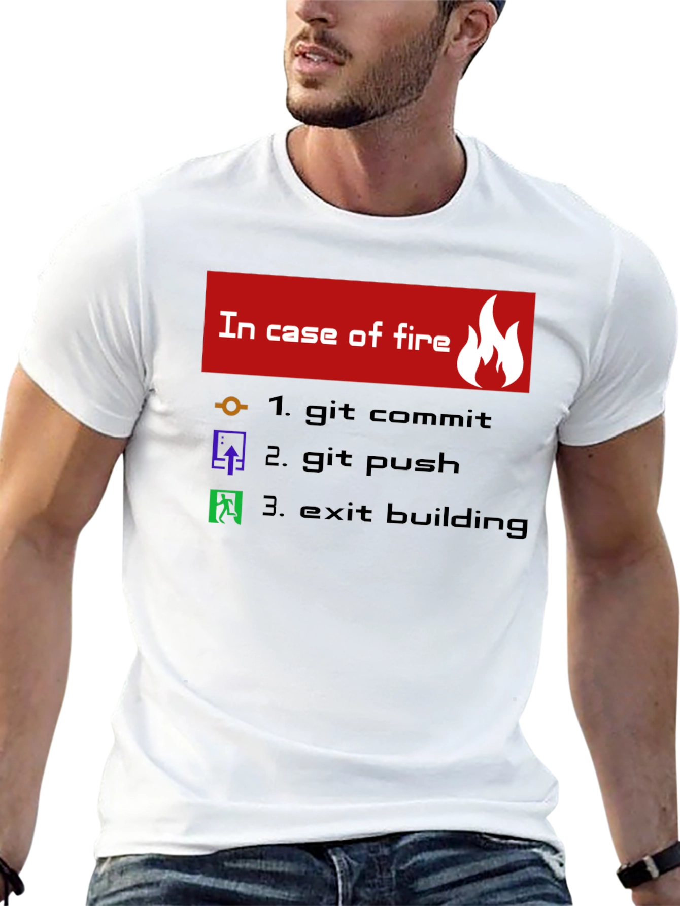 Funny Programmer T-Shirt - In Case of Fire