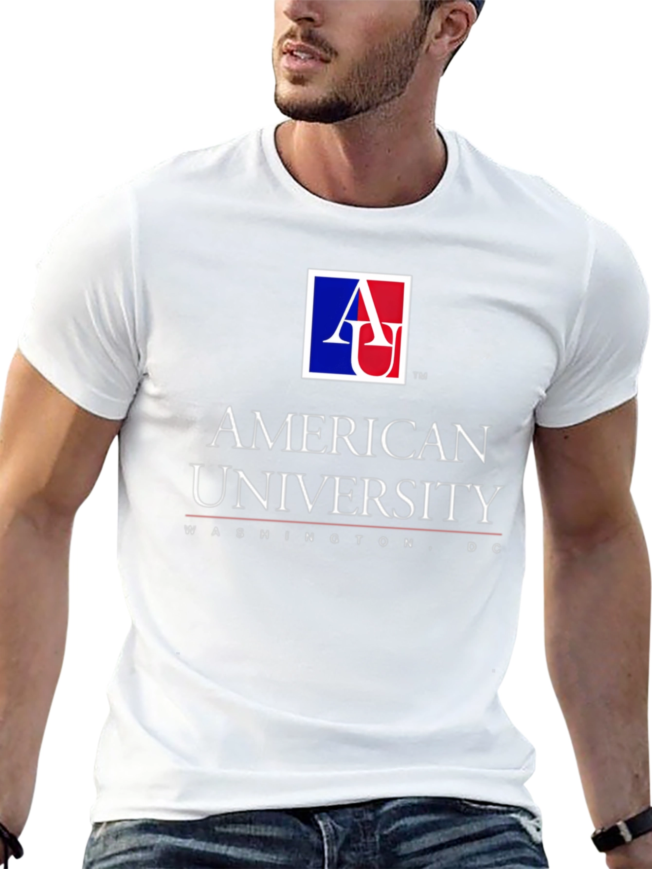 American University Graphic T-Shirt - Black