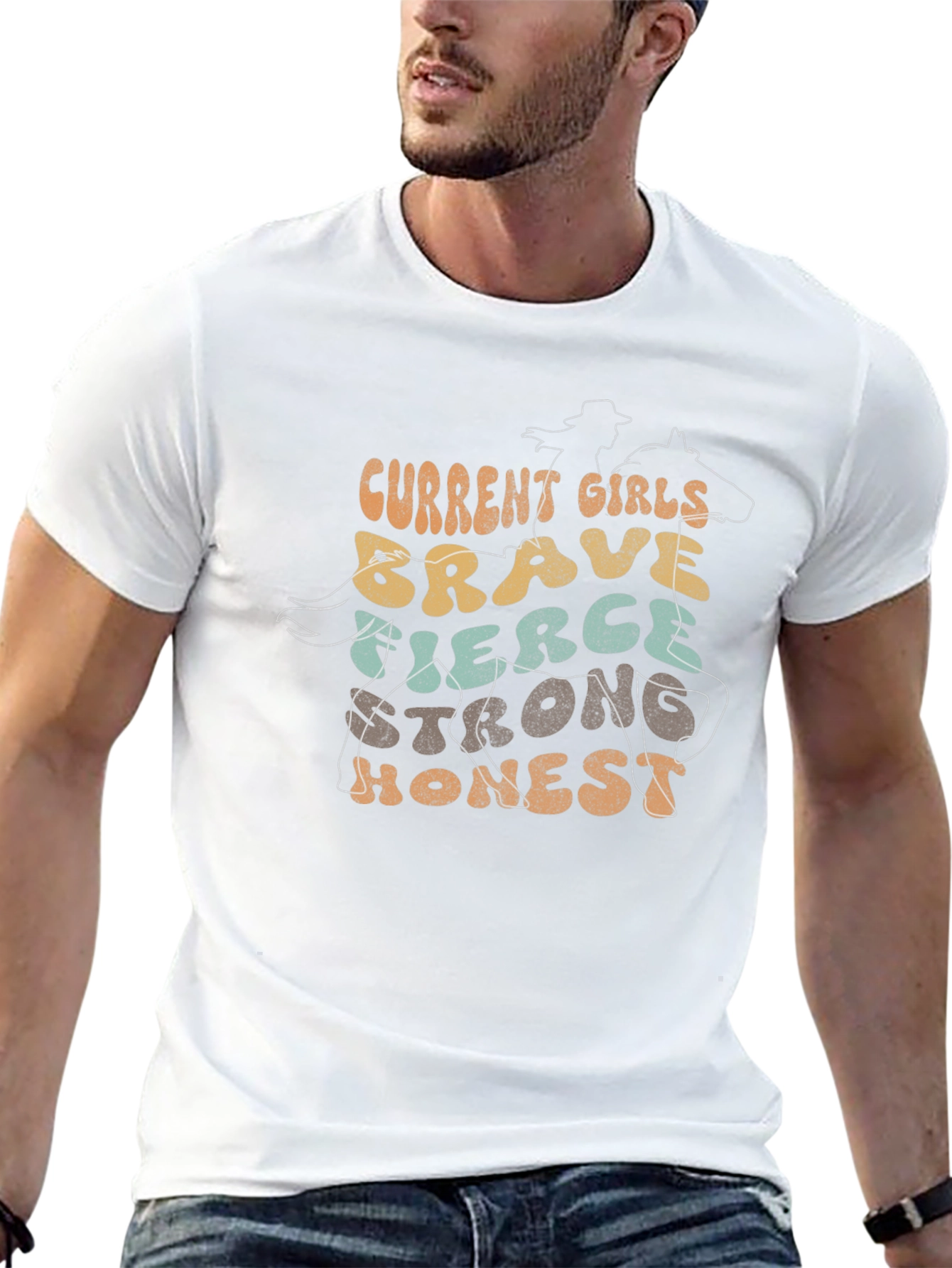 Cowgirl Spirit T-Shirt - Brave Fierce Honest