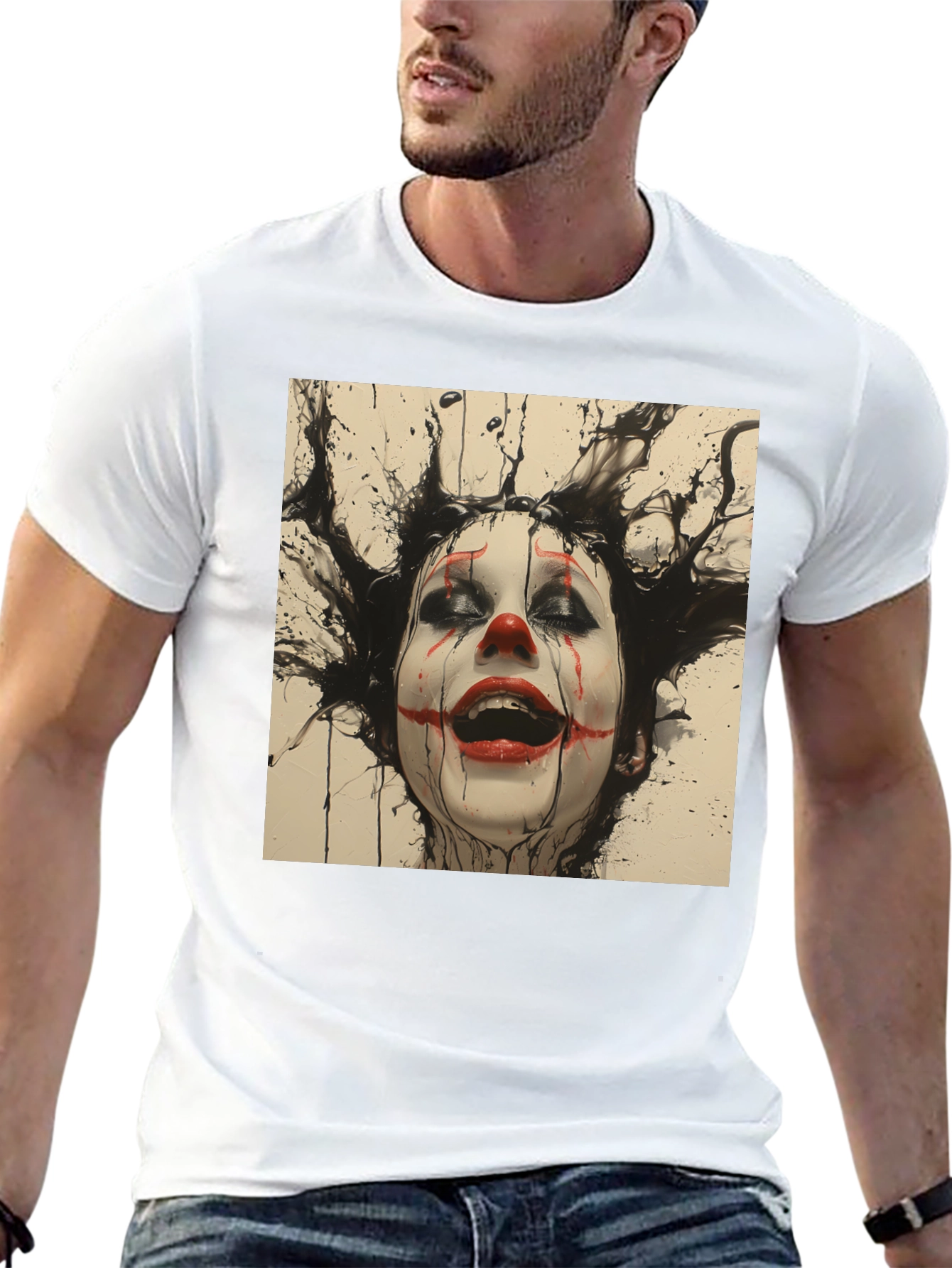 Clown Graphic Black T-Shirt
