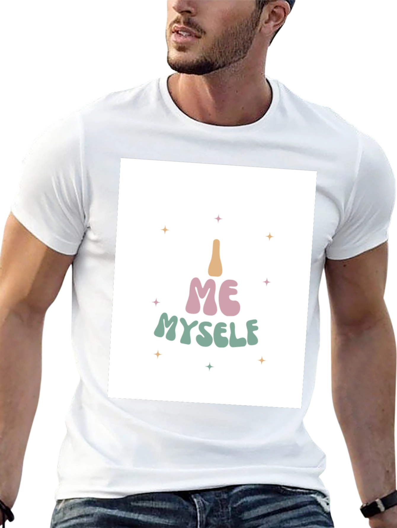 I Me Myself T-Shirt - Black Cotton Tee