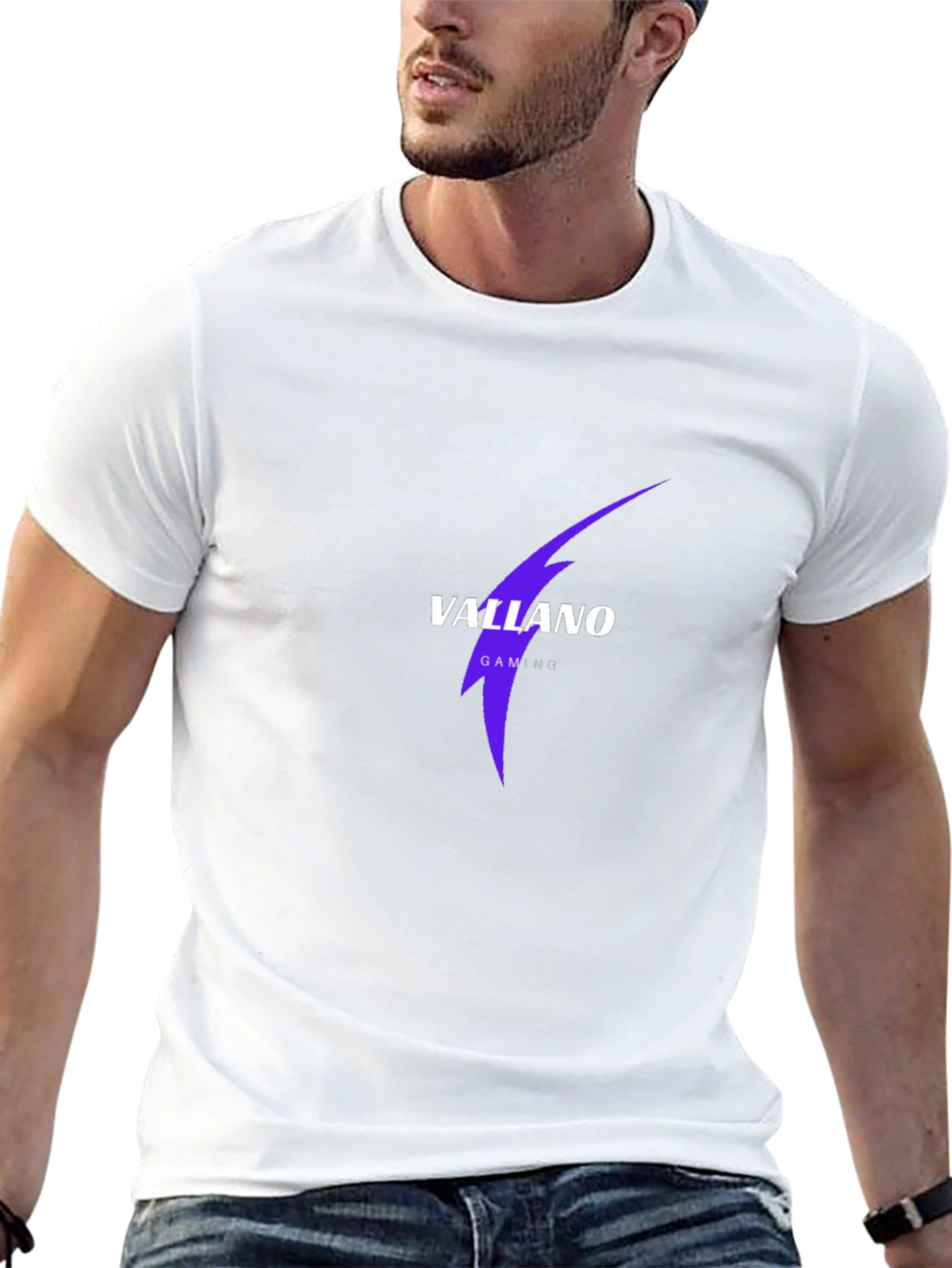 Vallano Gaming T-Shirt - Black Cotton Blend