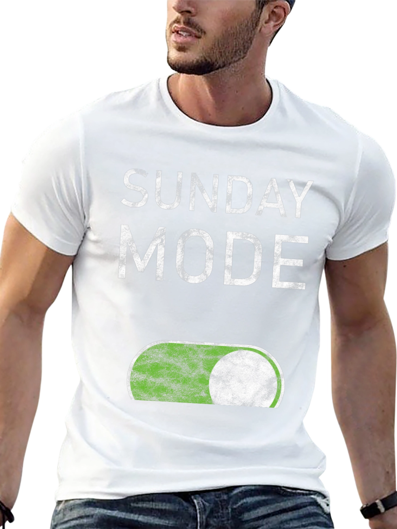 Sunday Mode Graphic Tee - Relaxed Weekend Vibes