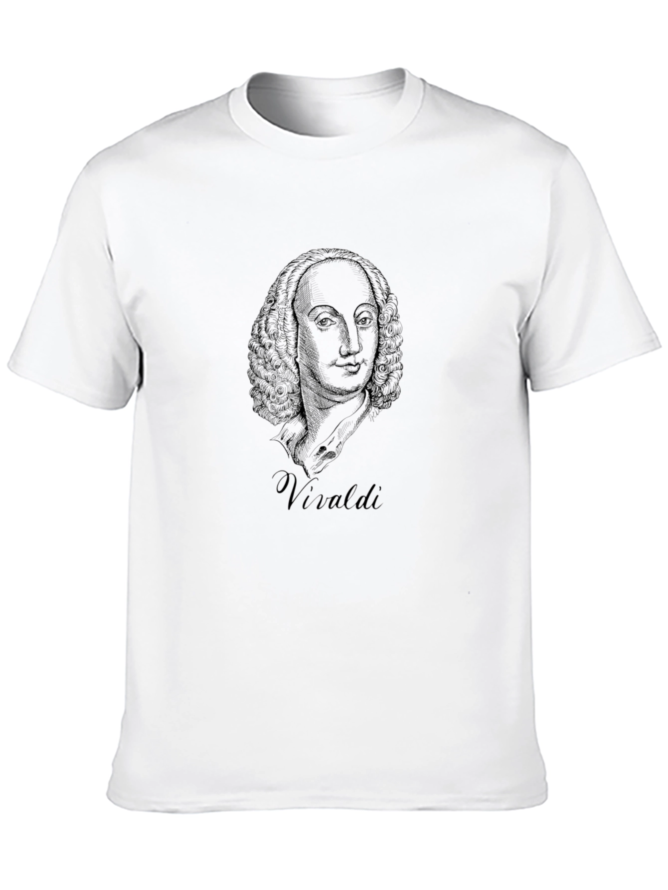 Vivaldi Portrait Graphic Tee - Black Cotton