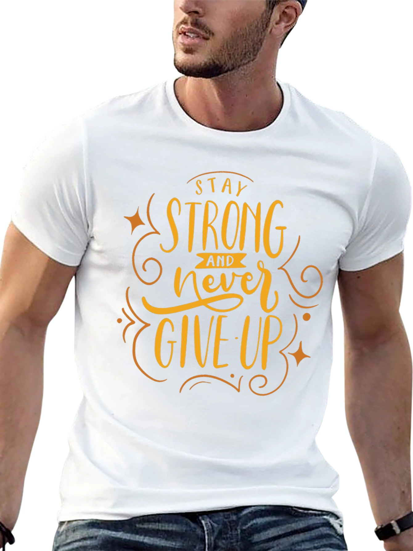 Stay Strong Graphic Tee - Motivational Shirt