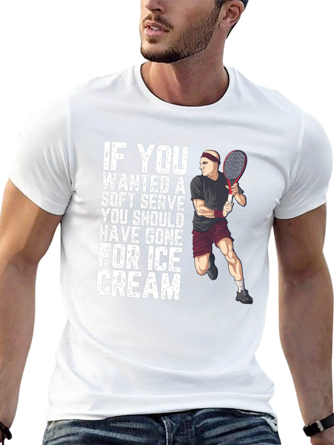 Soft Serve Ice Cream Tennis T-Shirt