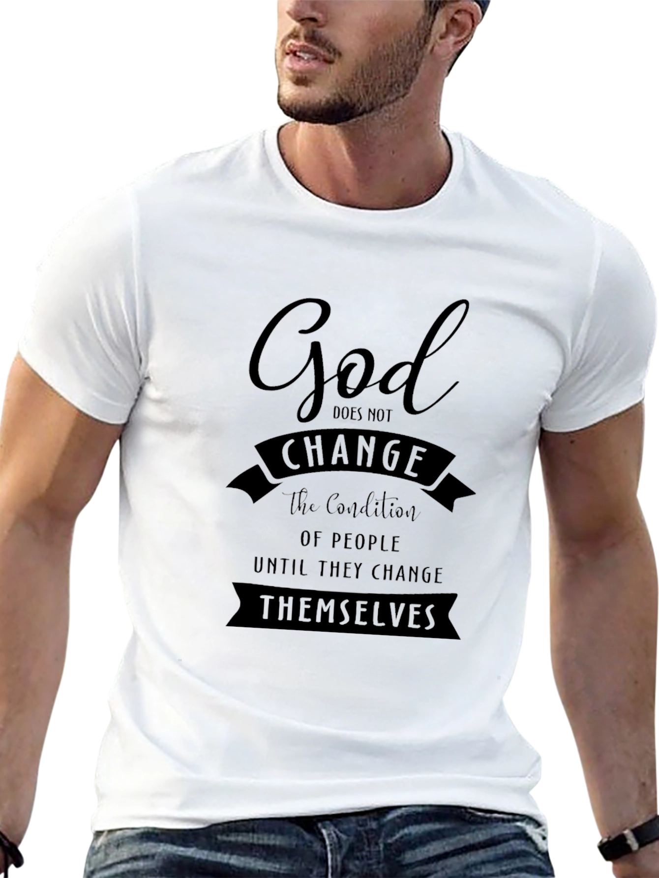 God Changes Themselves Black Tee