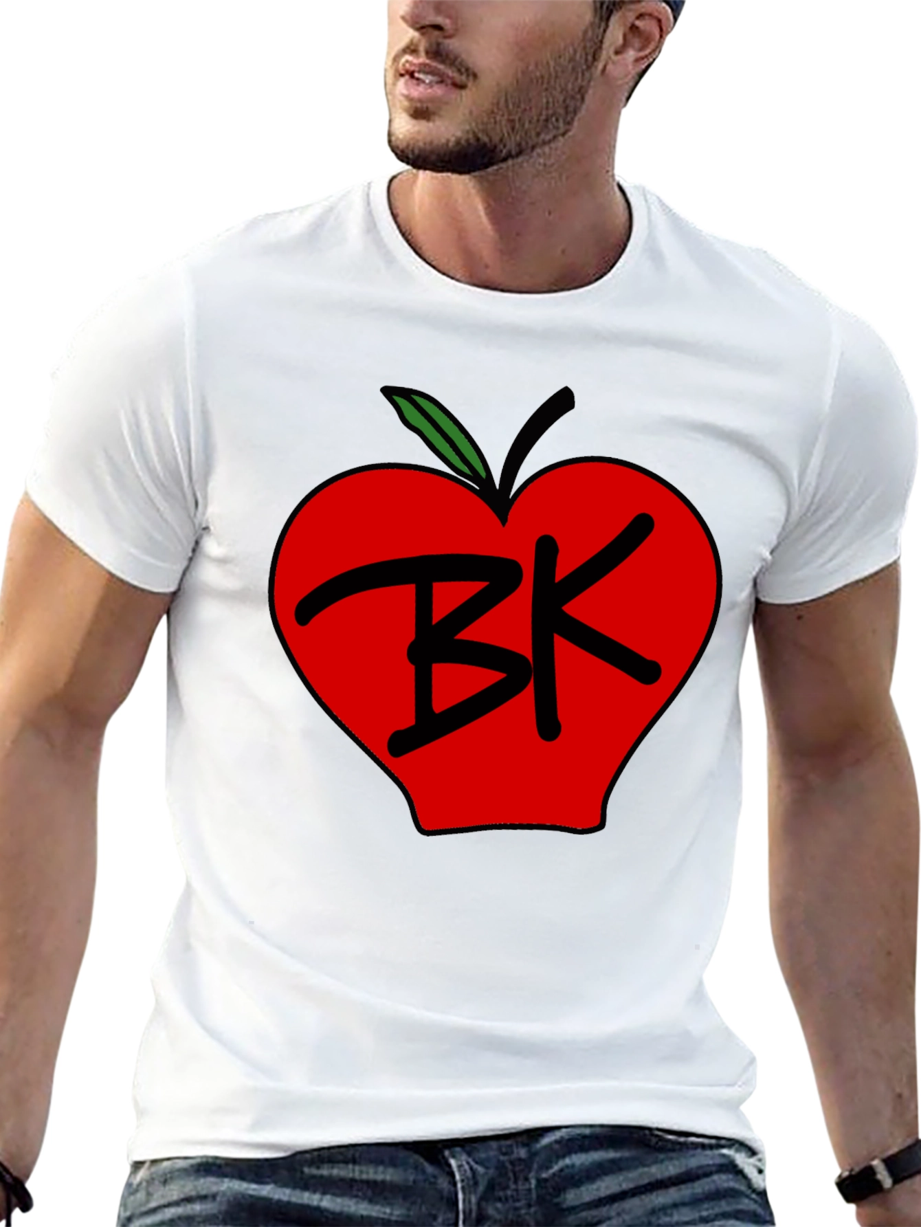 BK Apple Graphic Tee - Black Unisex T-Shirt