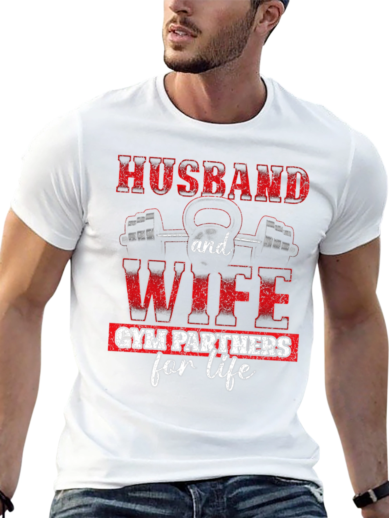 Husband & Wife Gym Partners T-Shirt