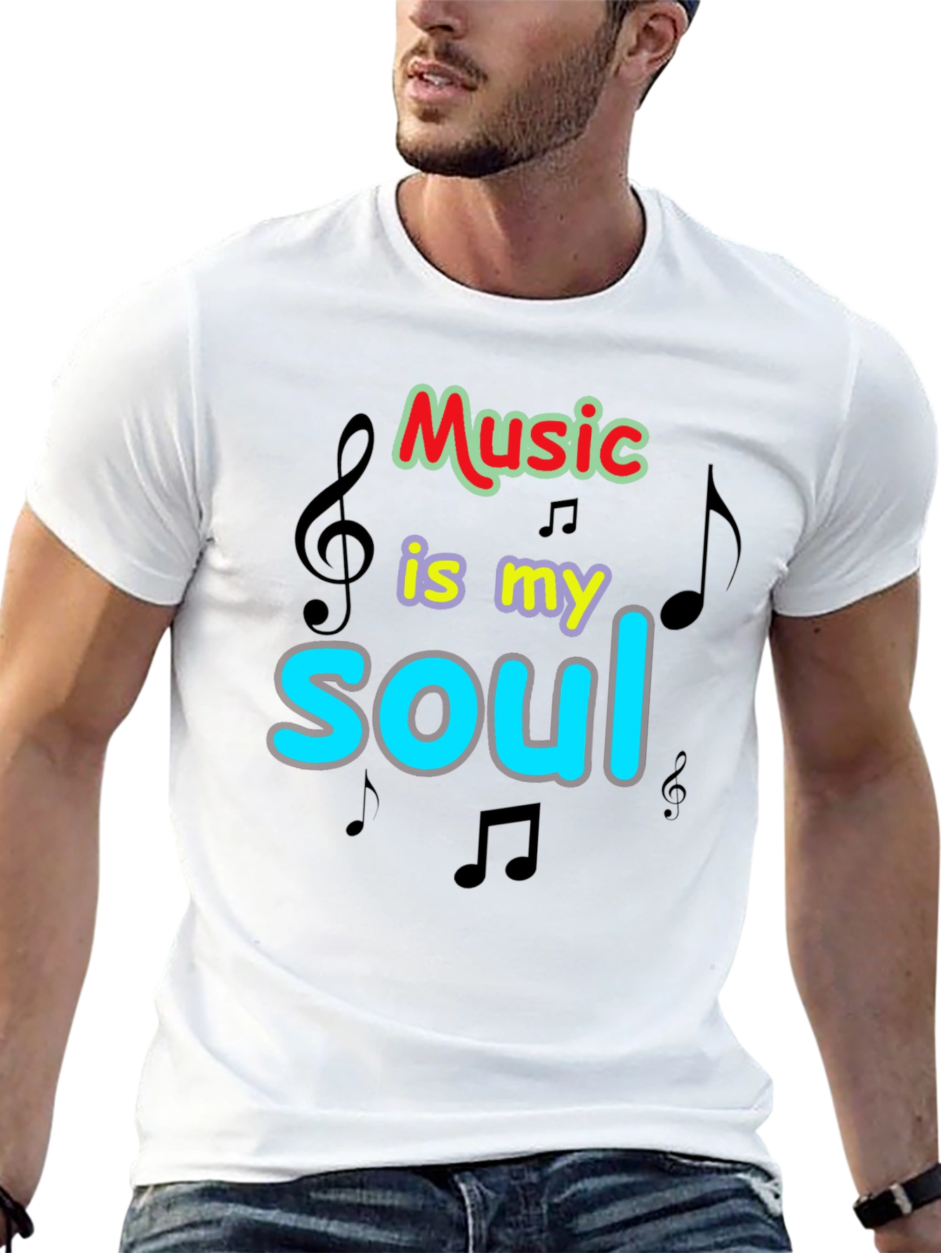 Music is My Soul Graphic T-Shirt