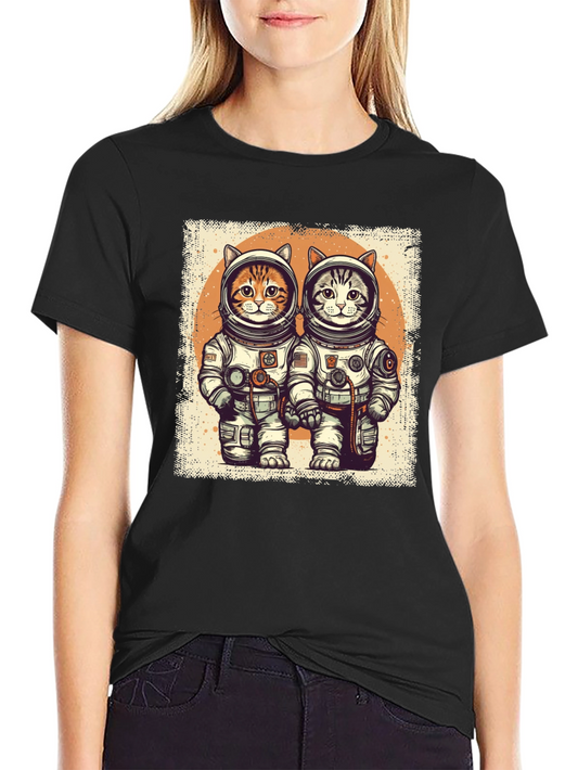 Astronaut Cat T-Shirt - Space Adventure Tee