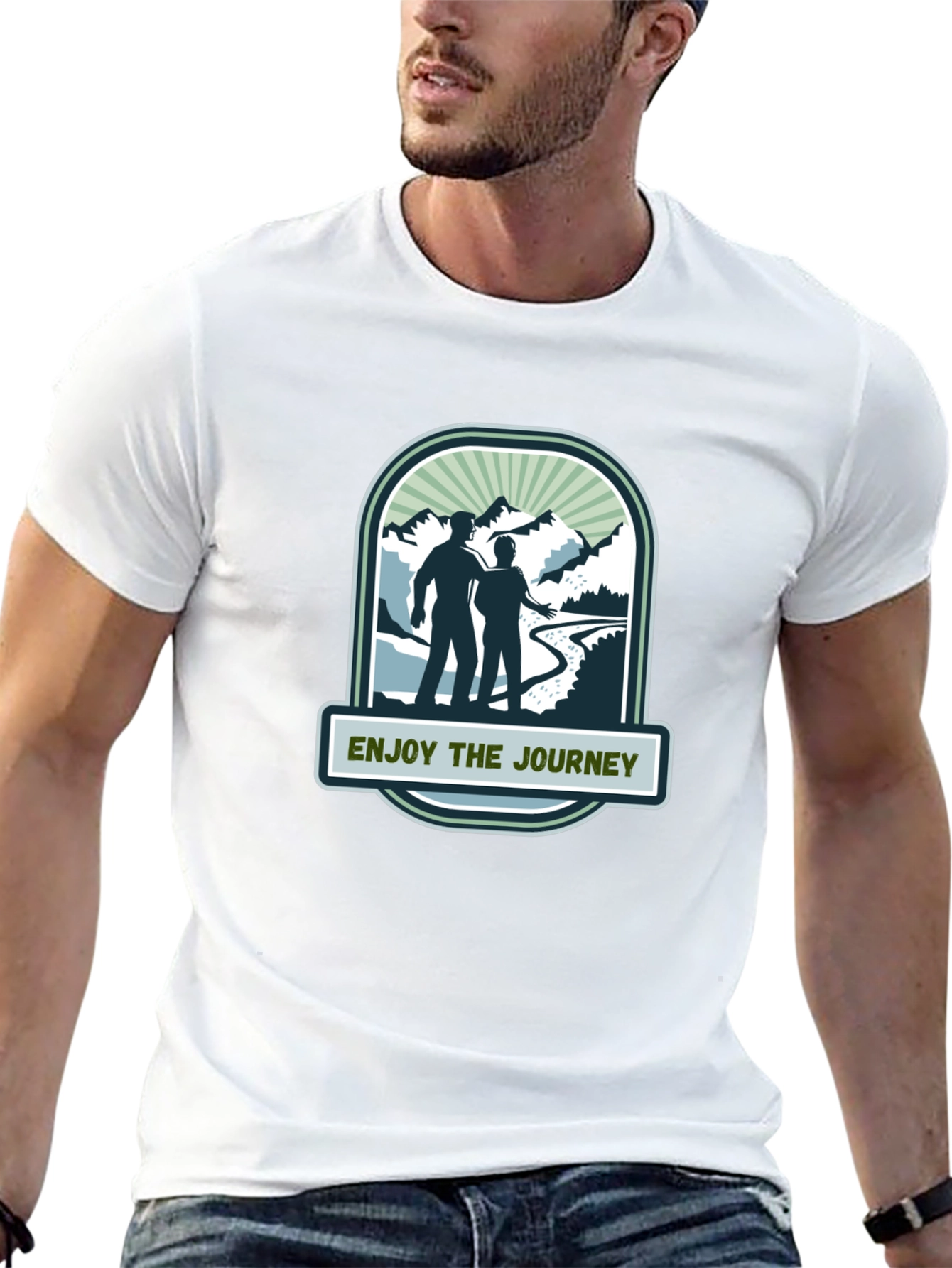Enjoy the Journey Black Graphic Tee